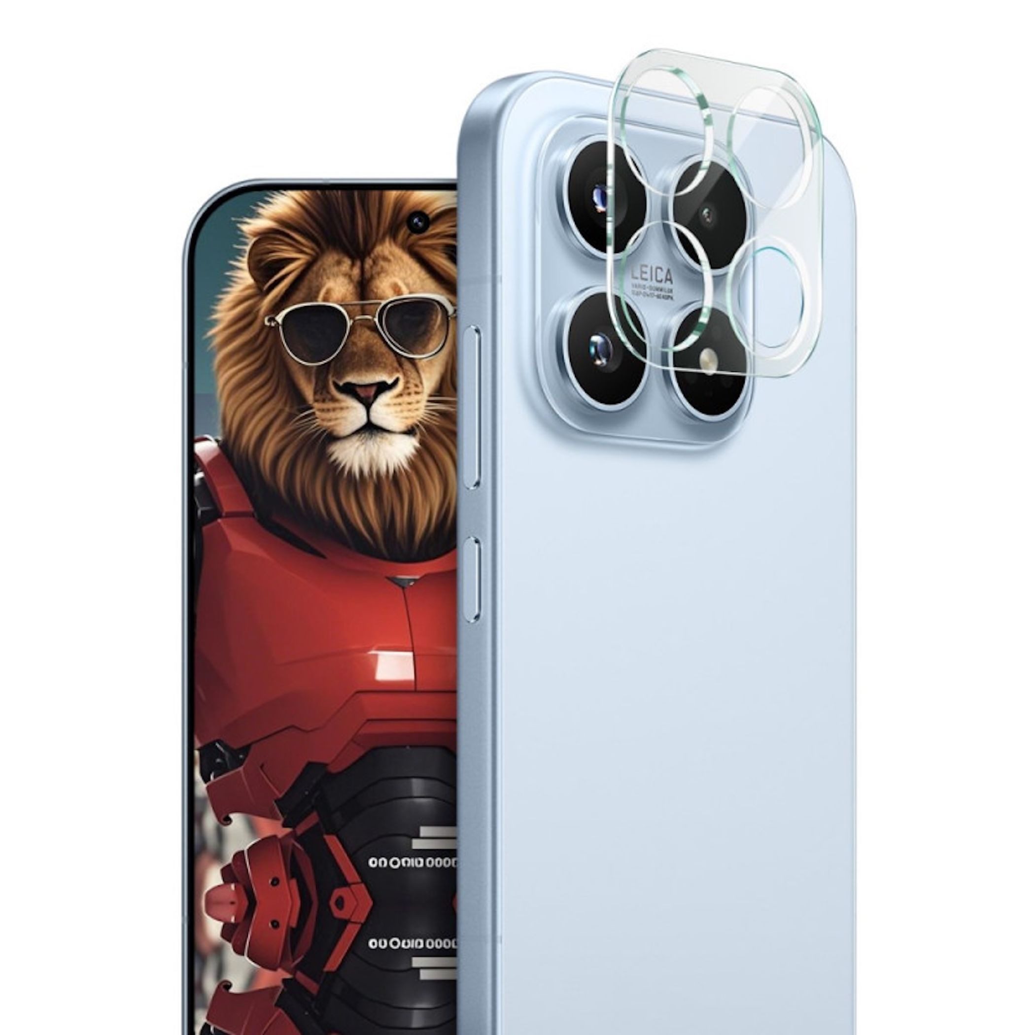 Wigento Handyhülle Für Xiaomi 17 Schutz 9H Hart Glas Kamera Linsen Komplettschutz, 9H Glas, HD-Klarheit, kratzfest