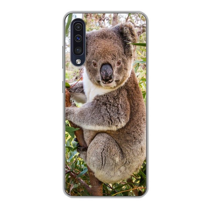 MuchoWow Handyhülle Koala - Baum - Blätter - Kinder - Jungen - Mädchen Handyhülle Samsung Galaxy A30s Smartphone-Bumper Print Handy