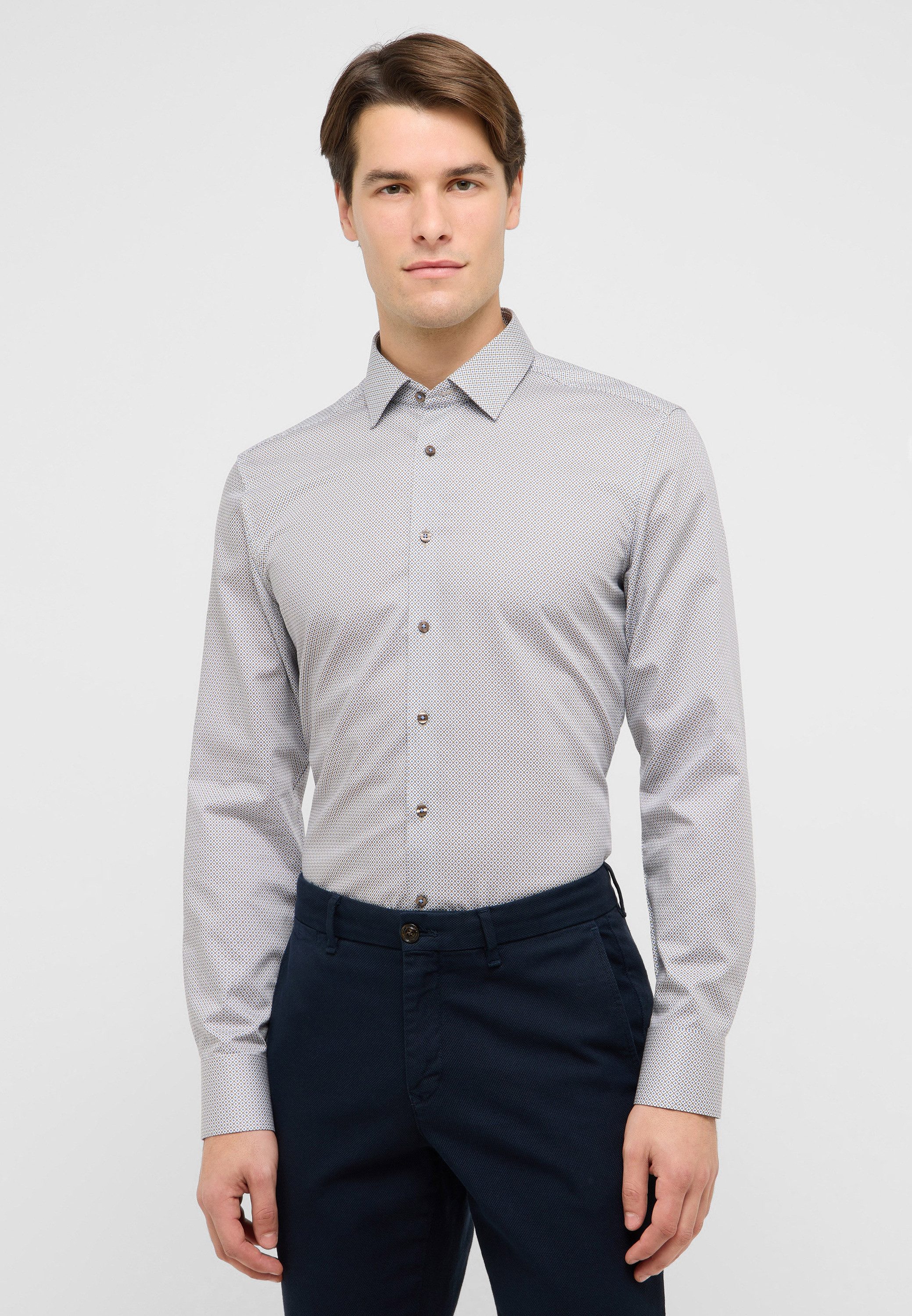 Eterna Langarmhemd SLIM FIT NON IRON (bügelfrei)