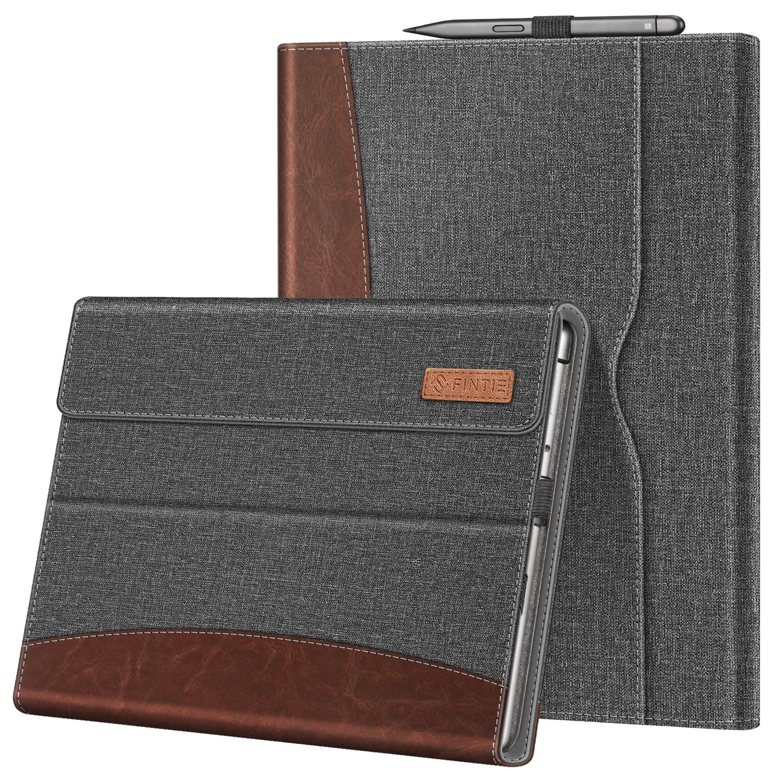 Fintie Tablet-Hülle Hülle für Microsoft Surface Pro 8 13 Zoll (2021), Multi-Sichtwinkel Kunstleder Tasche Schutzhülle, Type Cover Kompatibel
