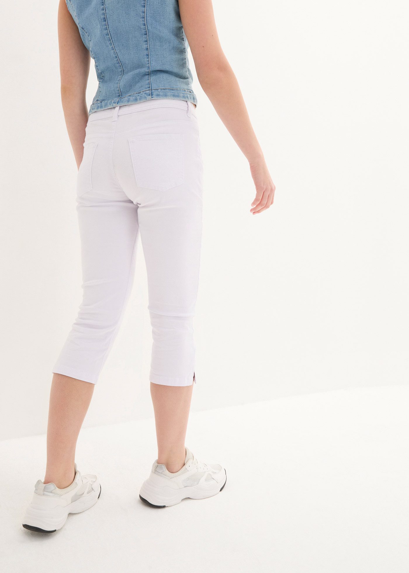bonprix Caprijeans 3/4-Capri-Look, Five-Pocket Style, Regular Fit, schmale Beinform