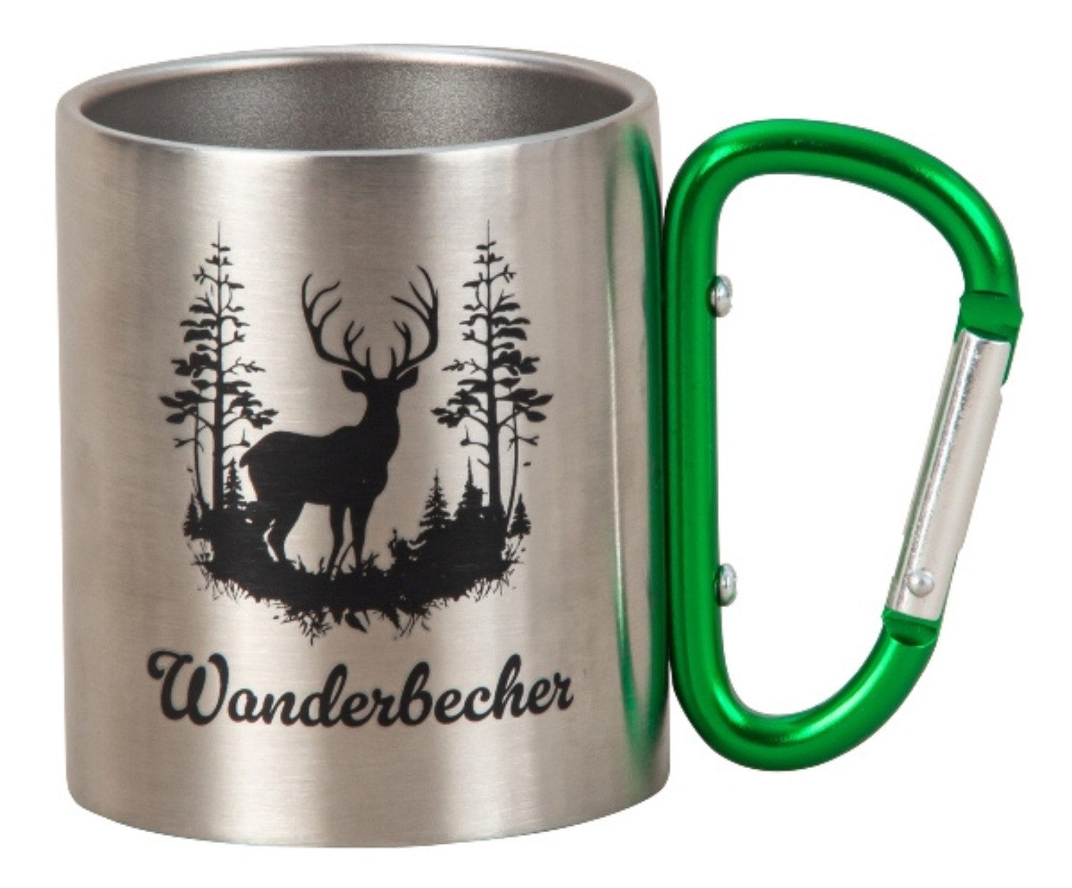 MF Кружки Wanderbecher mit Hirsch Motiv und Karabinergriff
