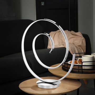 WOFI LED Tischleuchte, LED-Leuchtmittel fest verbaut, Warmweiß, Tischleuchte Beistellleuchte Schlafzimmerlampe
