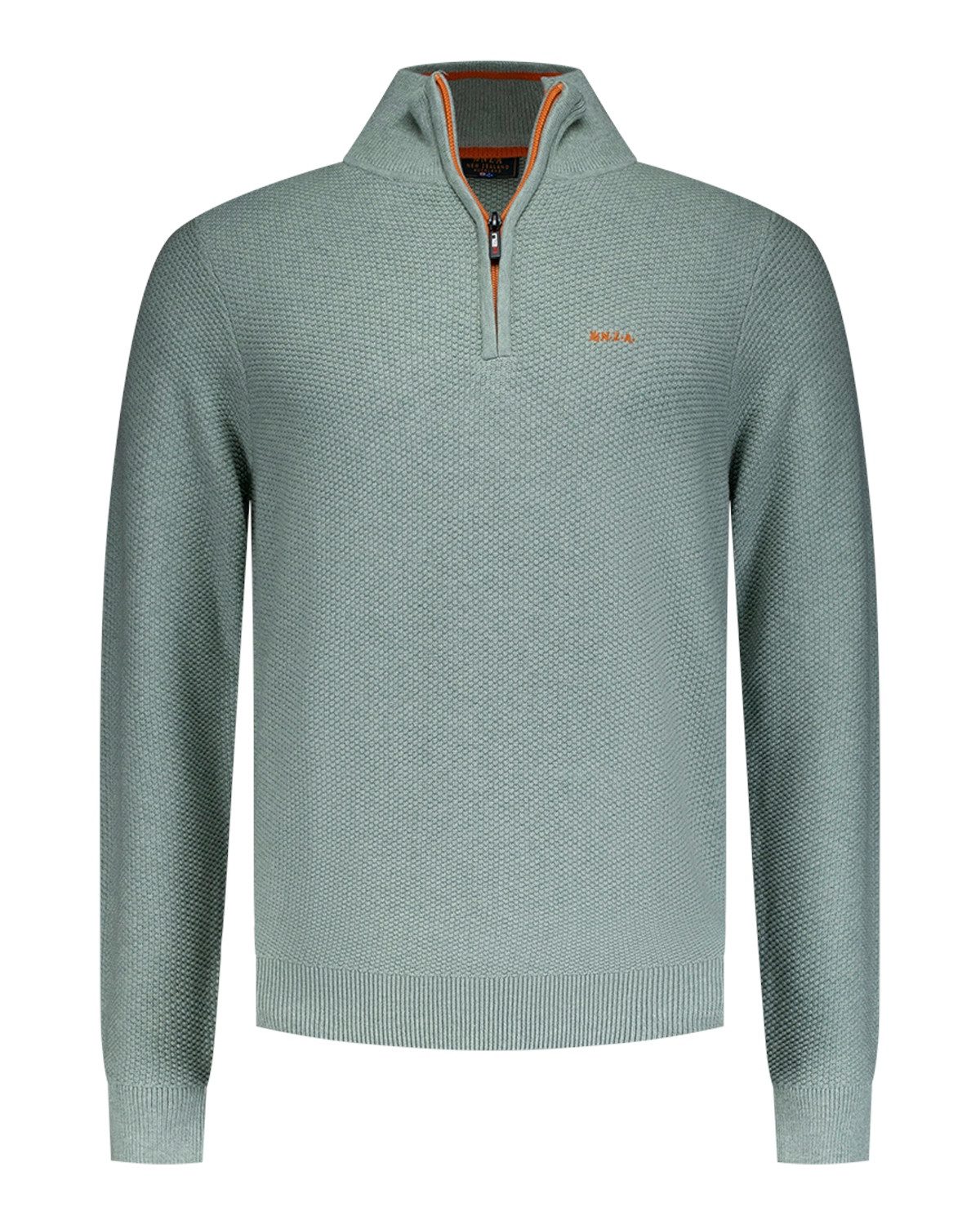 Strickpullover NZA New Zealand Auckland Pullover Trover-Zip - green