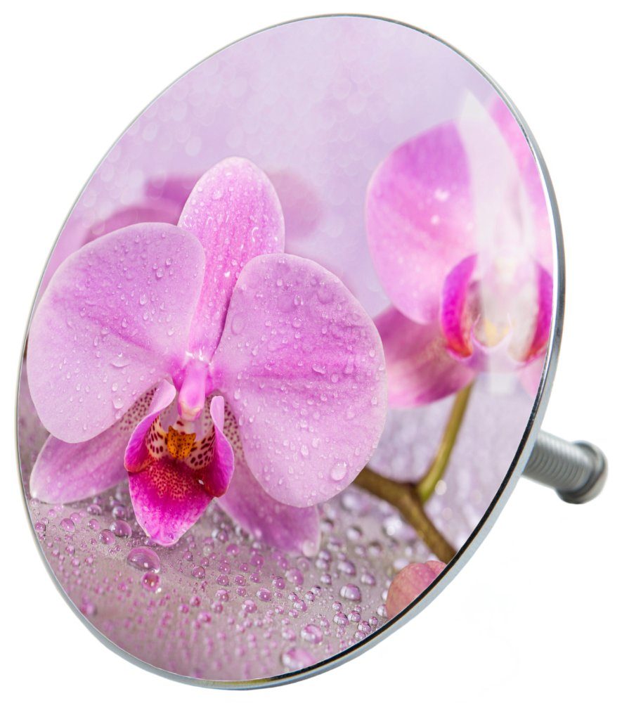 Sanilo Badewannenstöpsel Blooming, Ø 7.2 cm, hochwertig, universell, mit Motiv, 100% wasserdicht
