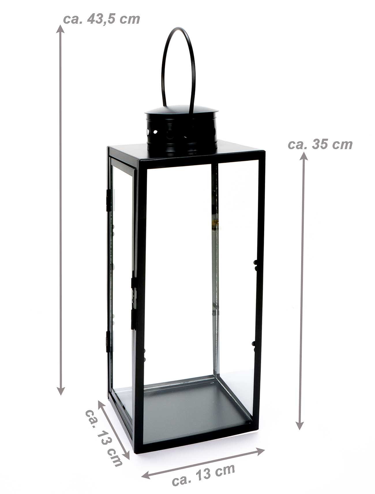 Bubble-Store Kerzenlaterne schwarze Laterne (Laterne mit Kaminabzug), Metal günstig online kaufen