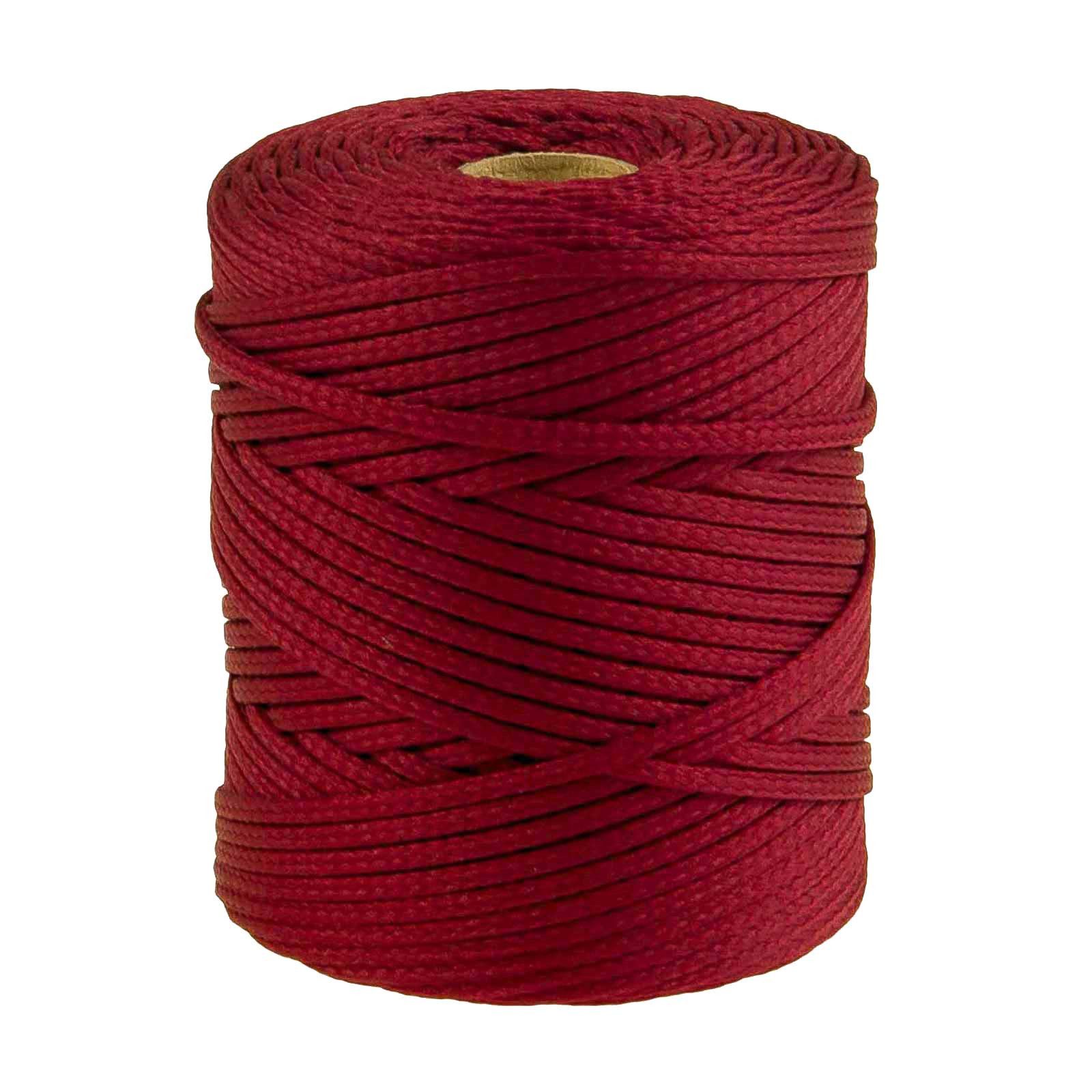 maDDma Seil 100m Polyester-Schnur Kordel 4mm, blutrot