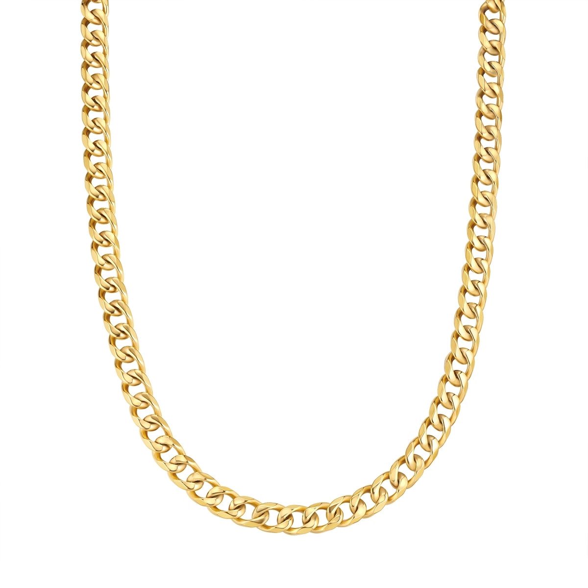 Edelstahlkette gelbgold