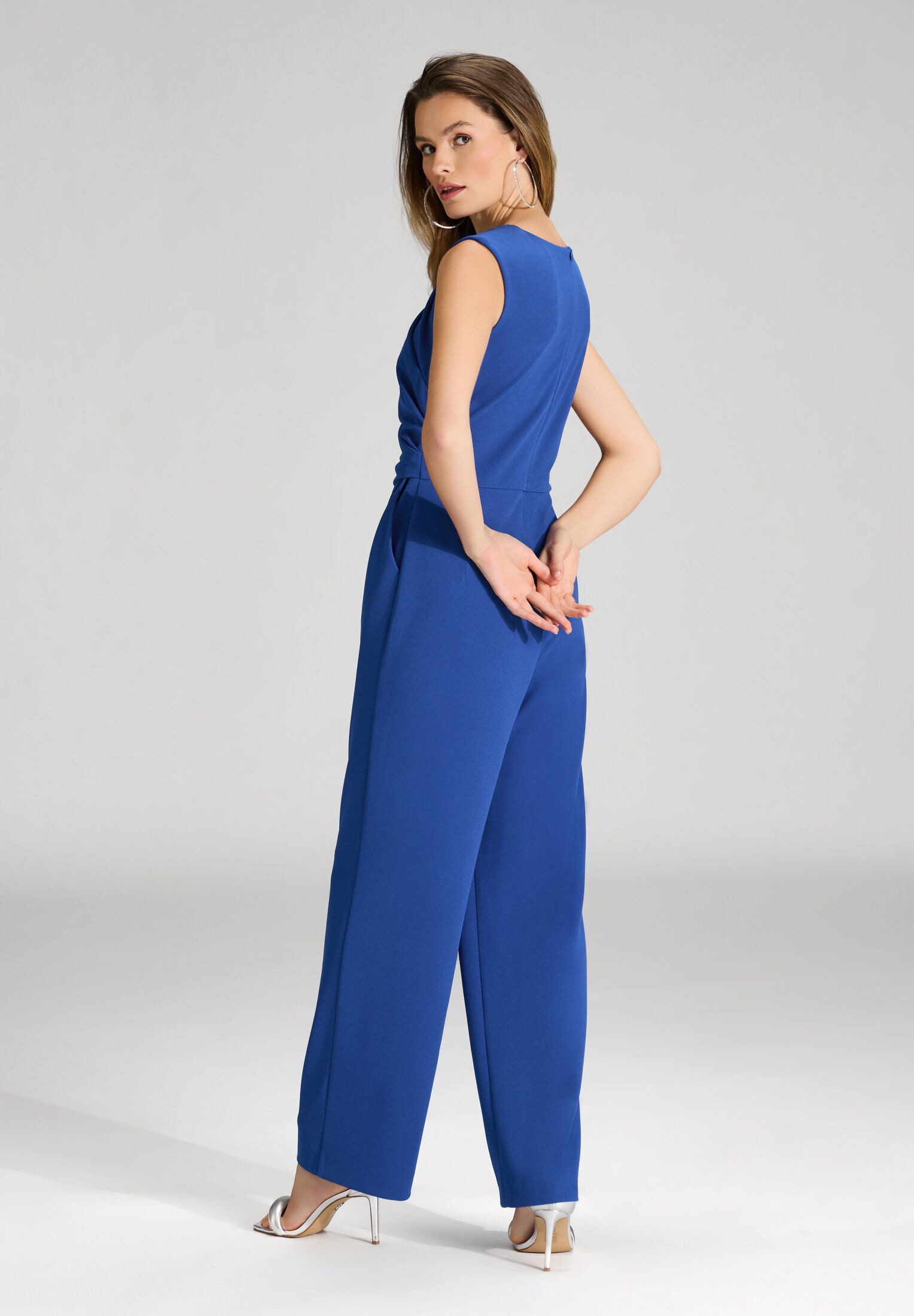 SWING Jumpsuit - Jumpsuit aus Crepe Jersey mit Drapierung Oberteil in figur günstig online kaufen