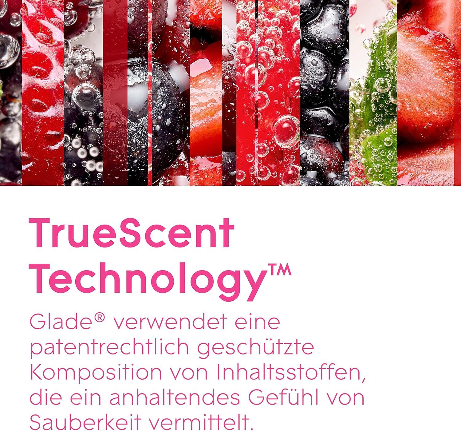 Glade Raumduft Touch & Fresh Nachfüller, Bubbly Berry Splash, 10 ml