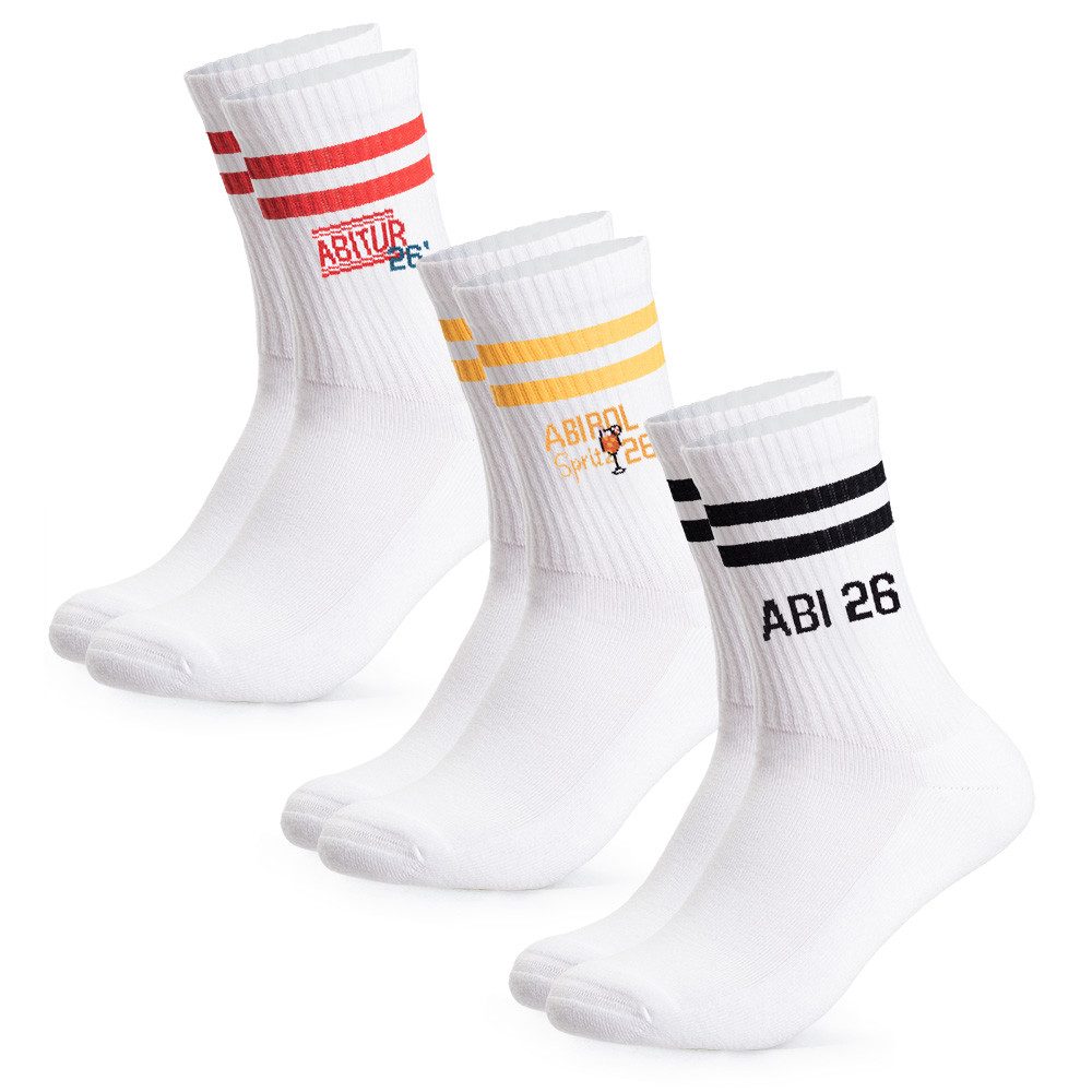 OCCULTO Tennissocken Damen & Herren Abi Tennissocken 3er Pack (Modell: Abi) (3-Paar)