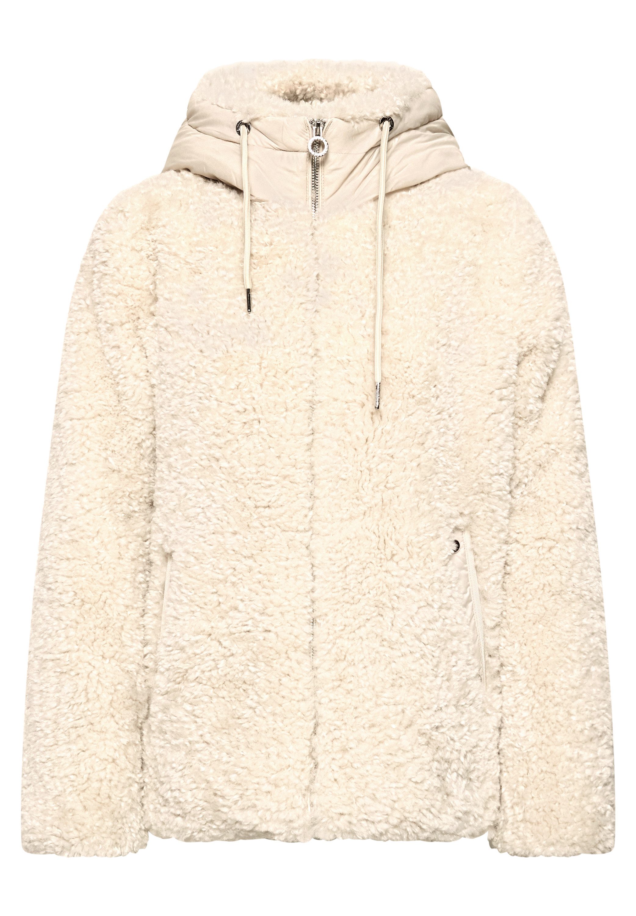 STREET ONE Fellimitatjacke in Unifarbe – Bild 4 von 5