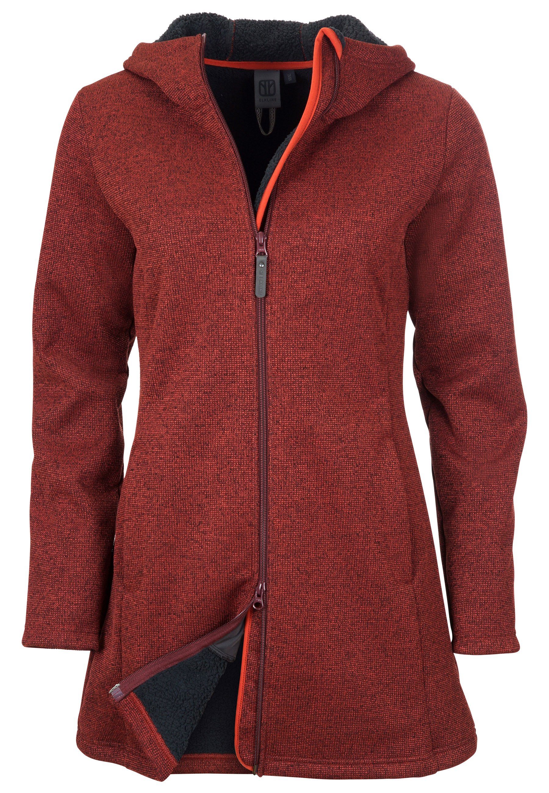 Elkline Fleecejacke Morning Dew wärmend winddicht wasserabweisend mit Kapuze