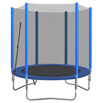 REDOM Kindertrampolin Fitnesstrampolinm Gartentrampolin, Ø 185 cm, (belastbar bis 50 kg), mit Sicherheitsnetz und Randabdeckung,197 x 185 cm