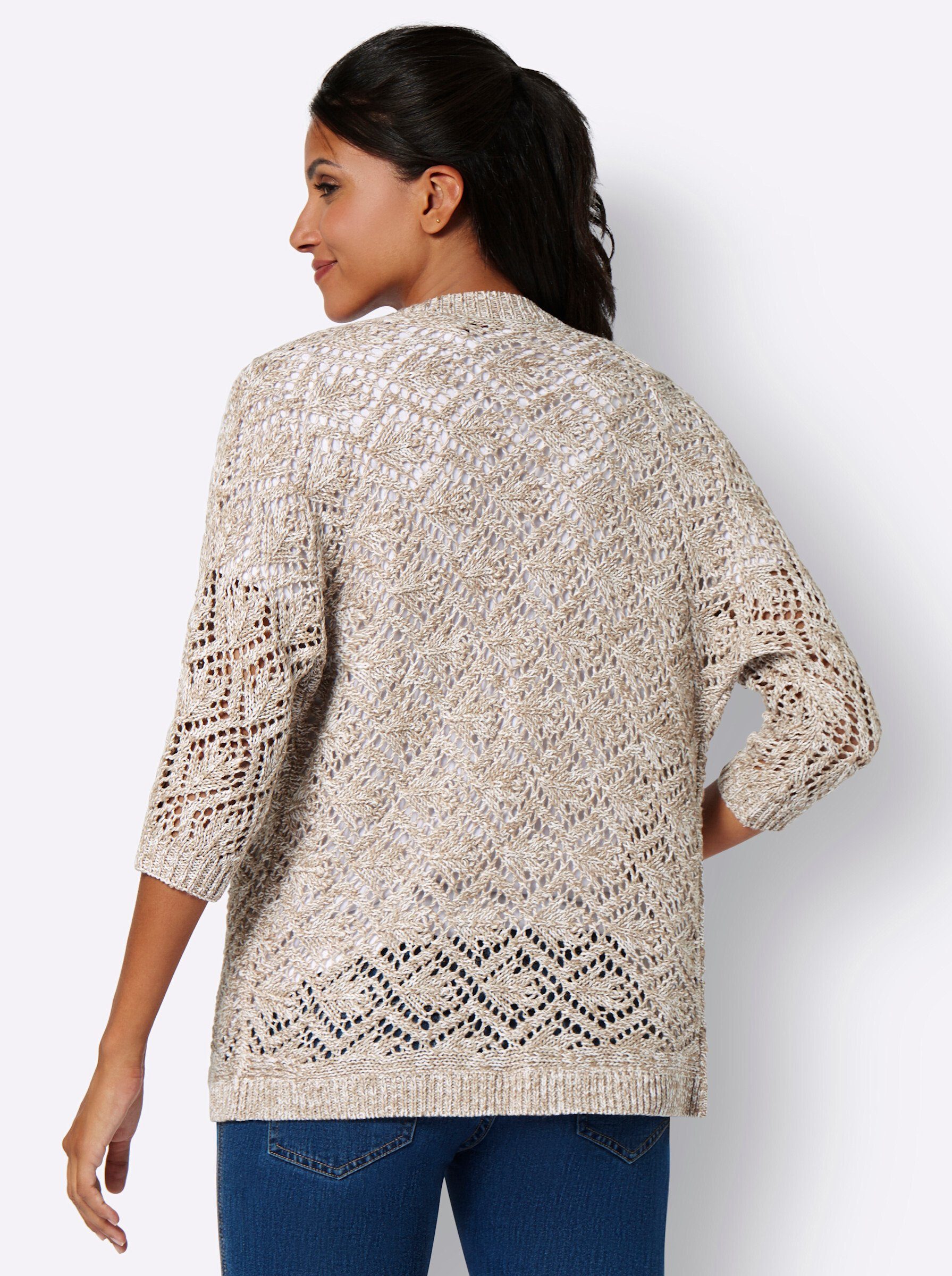 Sieh an! Strickjacke Ajourstrickjacke . günstig online kaufen