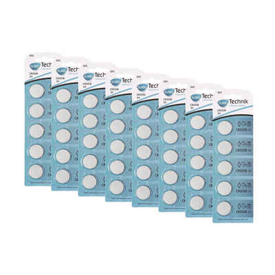 SLABO PREMIUM Knopfzellen CR2016 Batterien Lithium - 3.0V - Li-Ion Knopfzellen für Armbanduhr, Taschenlampe, Taschenrechner etc. - 40er-Pack Batterie