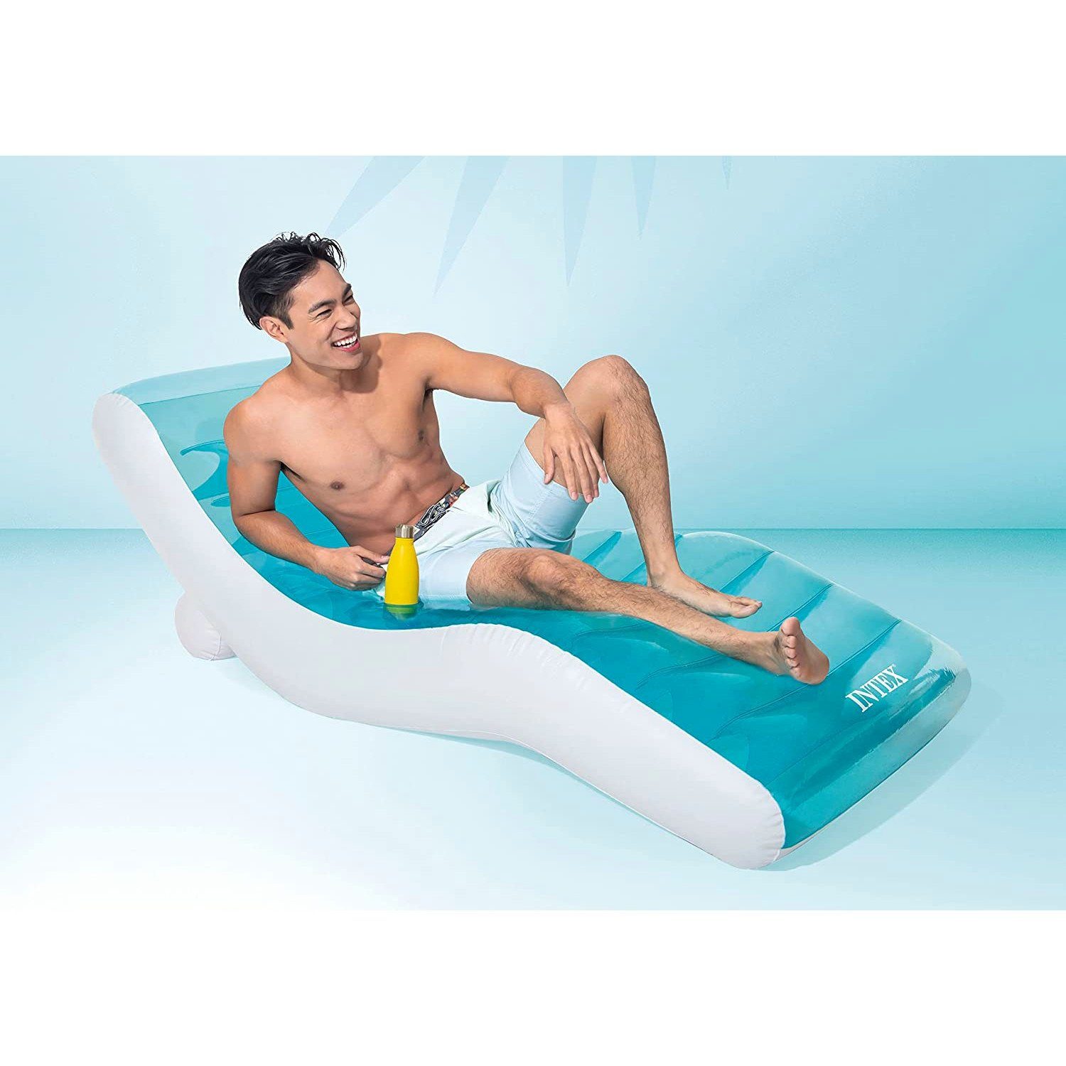 Intex Luftmatratze 56874EU - Lounge - King Cool (blau, 191x99cm)