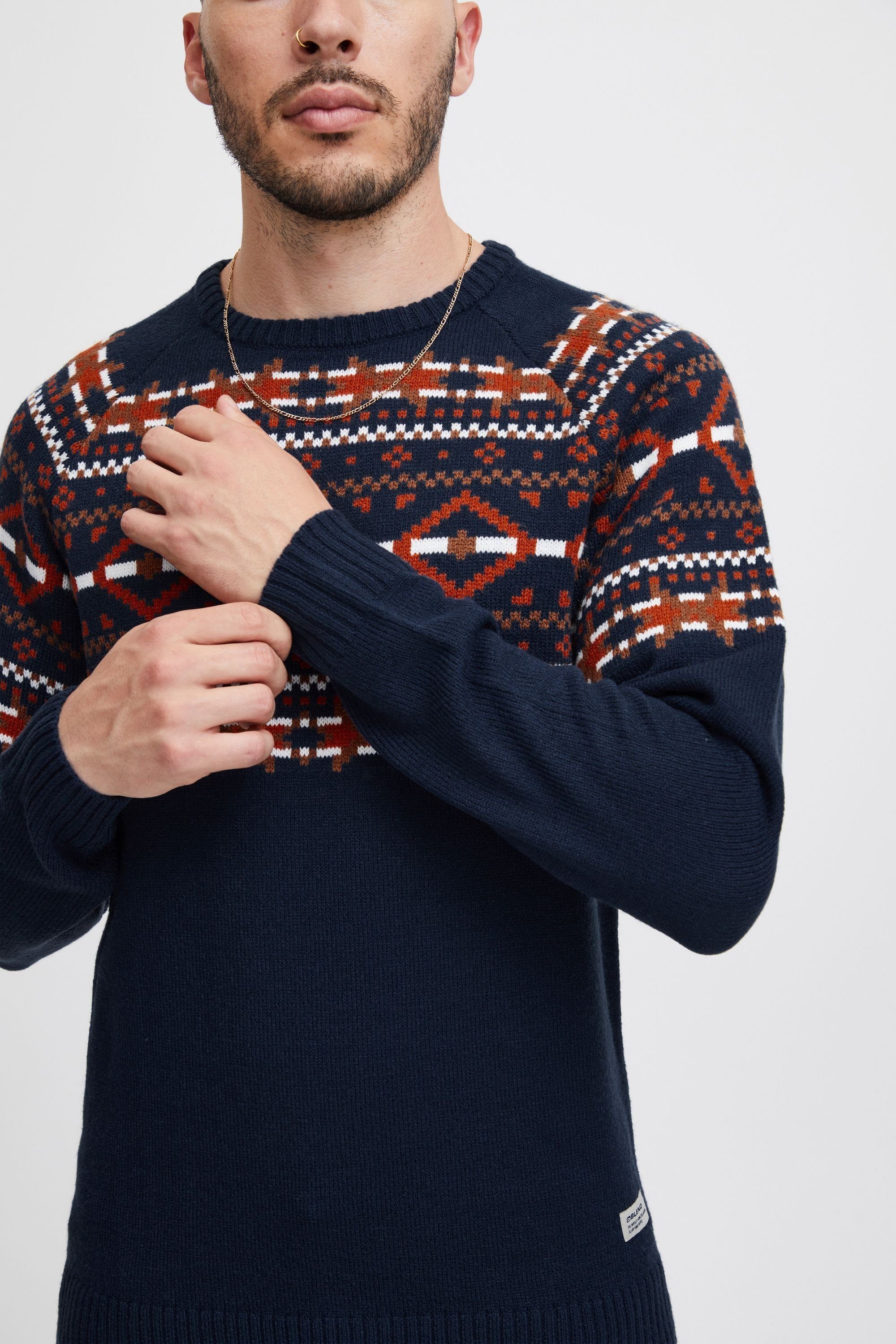 Blend Strickpullover BHNilas Weihnachtlicher Grobstrickpullover