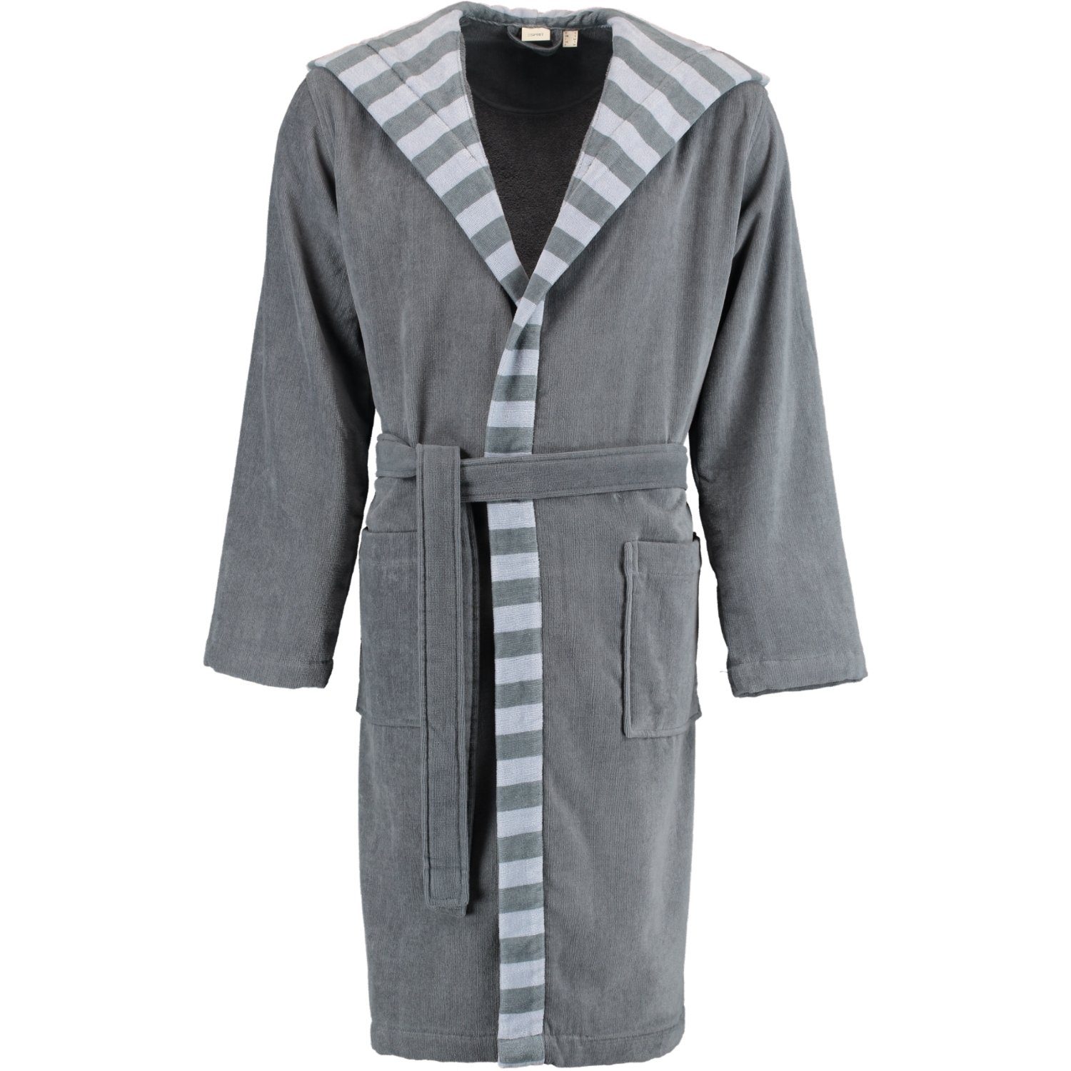 Esprit Herrenbademantel Day Men Kapuze, Kapuze, 100% Baumwolle