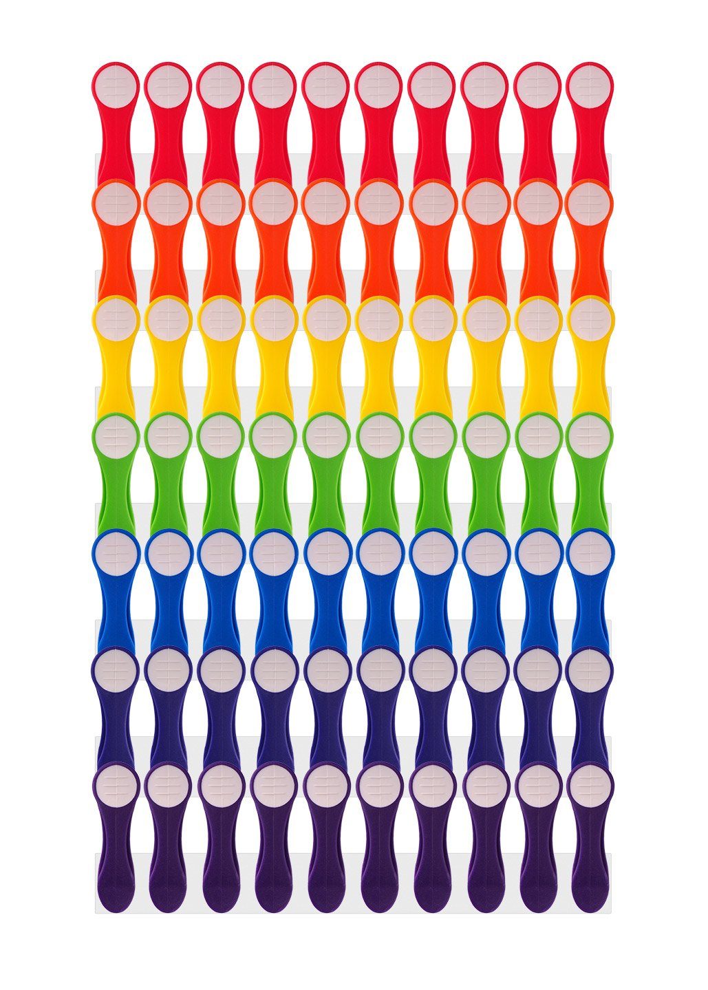 trendfinding Wäscheklammern 70 Wäscheklammern im Regenbogen Design für empfind, Unverwechselbares Design, Langlebigkeit durch neueste Klammertechnik