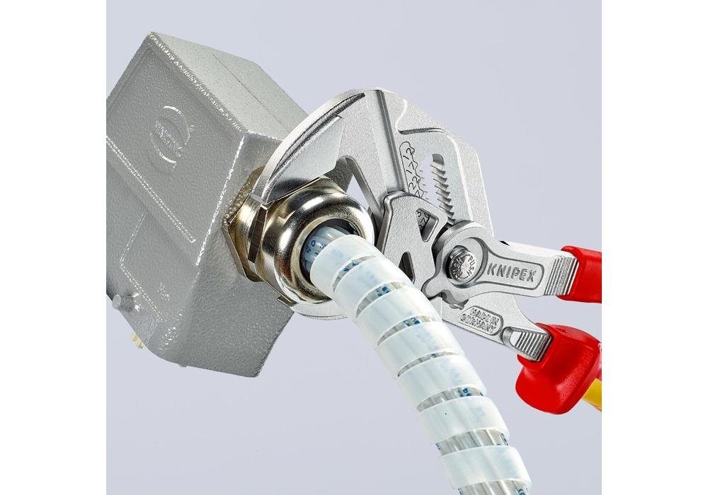 Knipex Zangenschlüssel Zangenschlüssel 250 Mehrkomponenten-Hüllen VDE Länge 46 mm mm verchromt Spannweite
