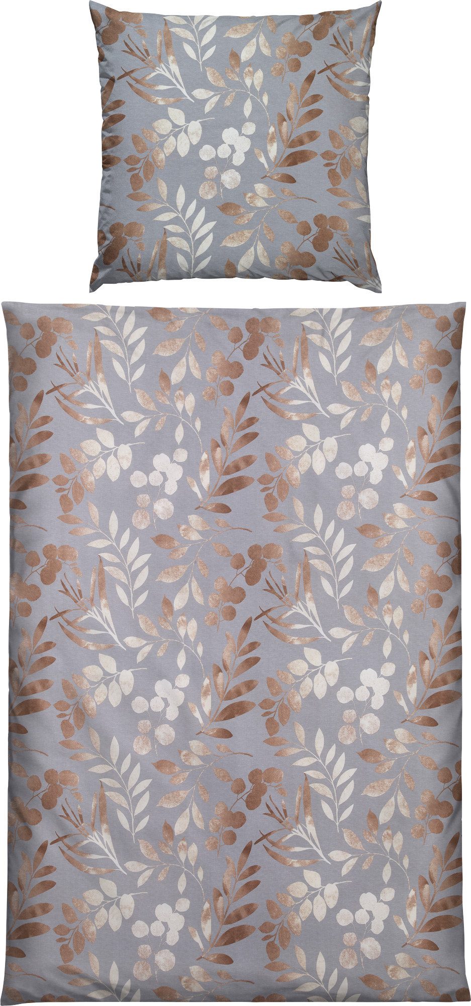 Erwin Müller Bettwäsche Bettwäsche, Biber, Blatt günstig online kaufen