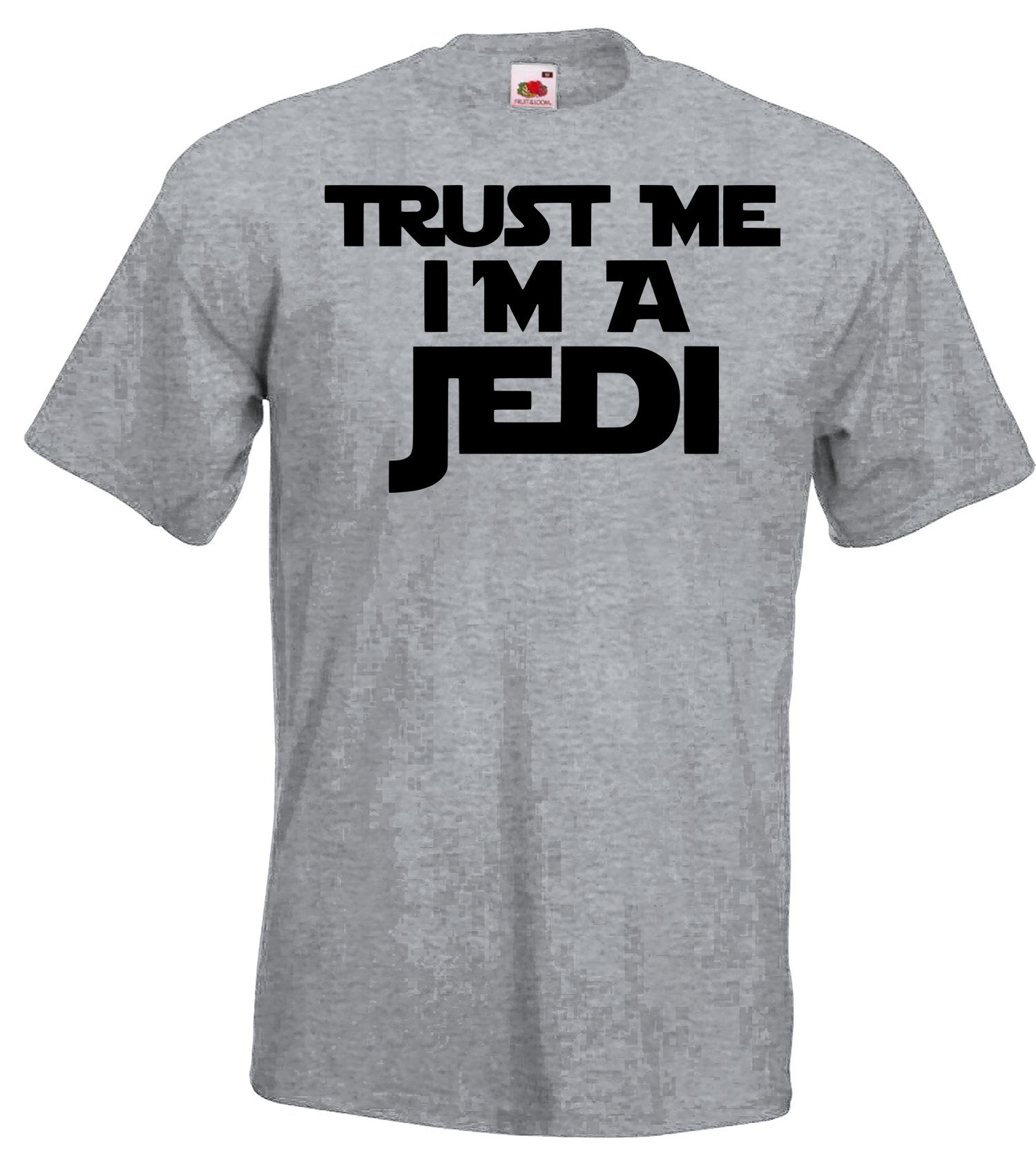 Spruch I'm T-Shirt Youth a lustigen Designz T-Shirt Jedi Grau Trust me Herren mit