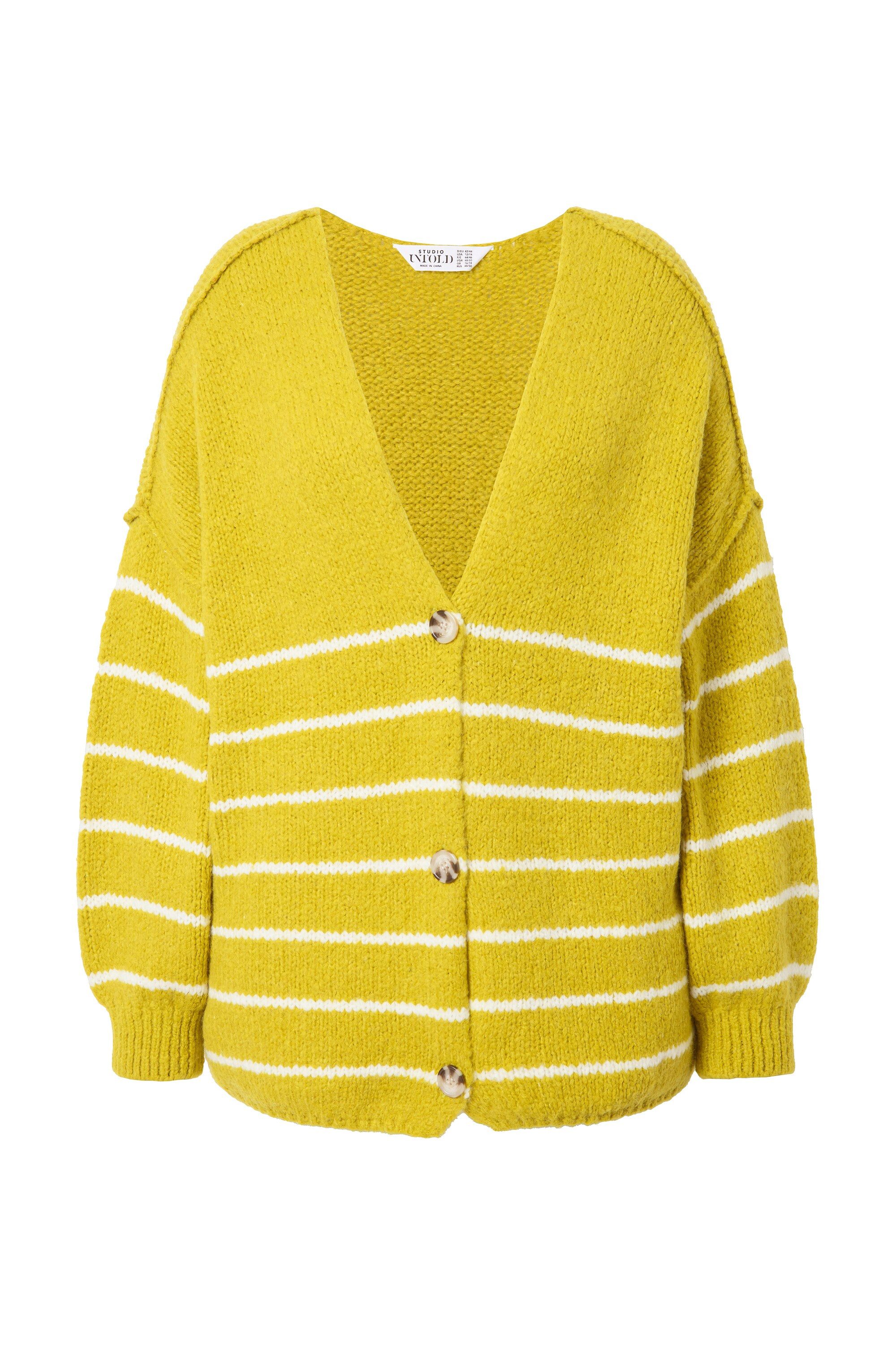 Studio Untold Strickjacke Strickjacke oversized Bretonstreifen Langarm günstig online kaufen