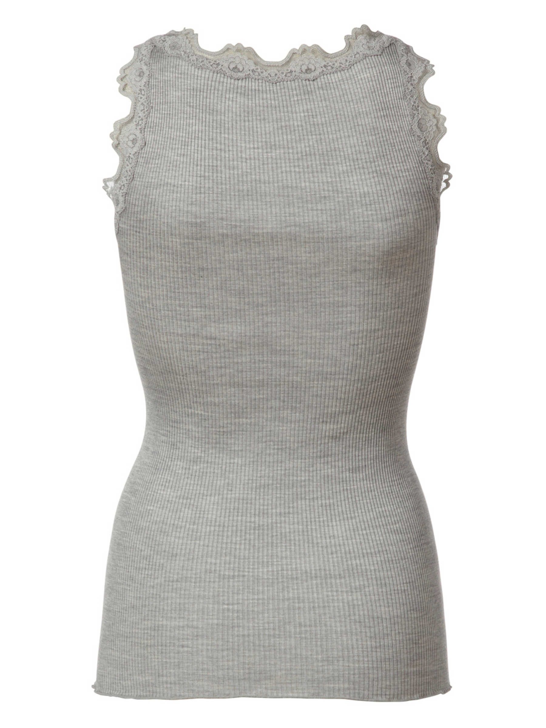 rosemunde Spitzentop Babette Silk Top mit Seide Vintage-Spitzenbesatz, mit Rundhalsausschnitt, hoher Seidenanteil – Bild 2 von 3