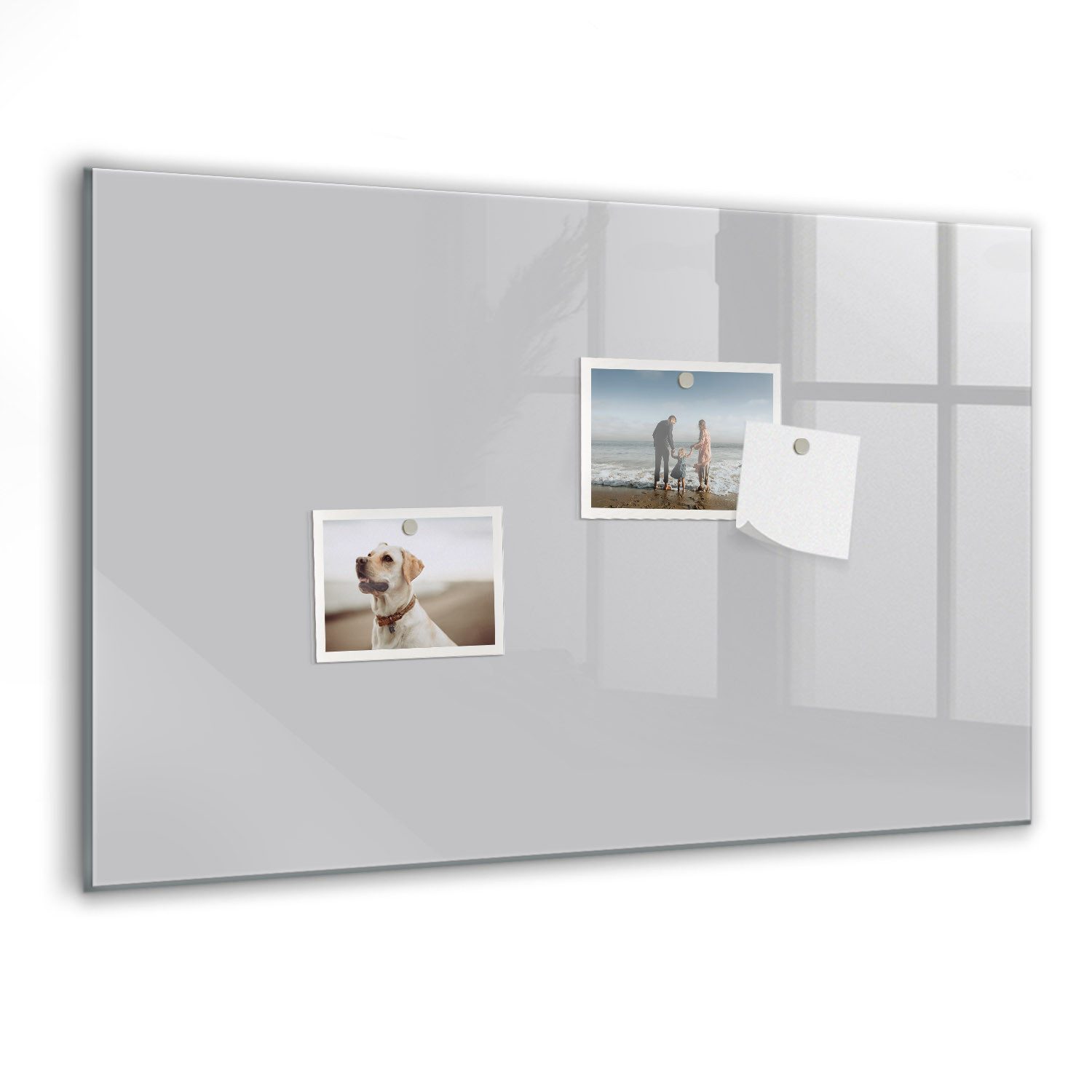 Tulup Magnettafel Notiztafel aus Gehärtetem Glas, 5 Magnete, Marker und Schwamm