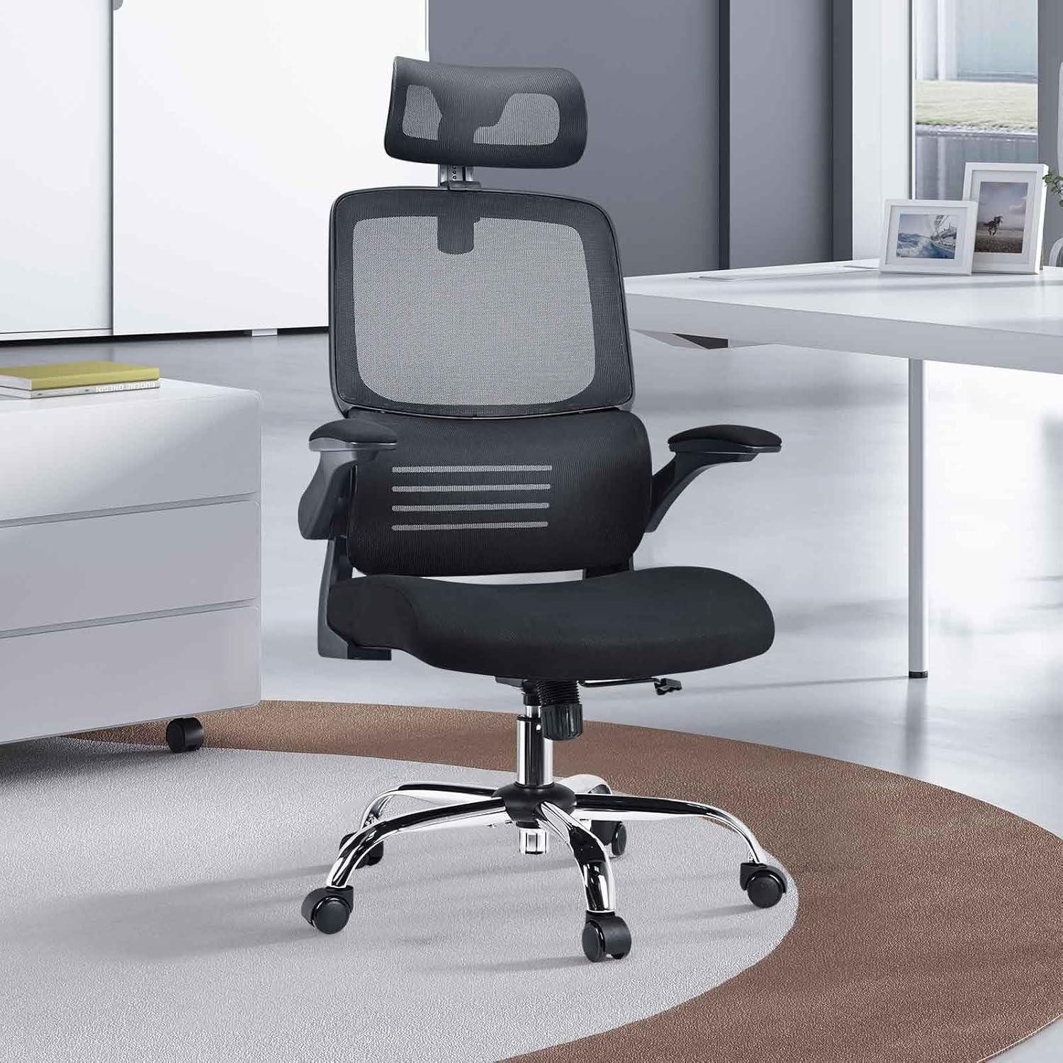 LuxusKollektion Bürostuhl Ergonomischer Bürostuhl Testsieger hohe Rückenlehne Lordosenstütze