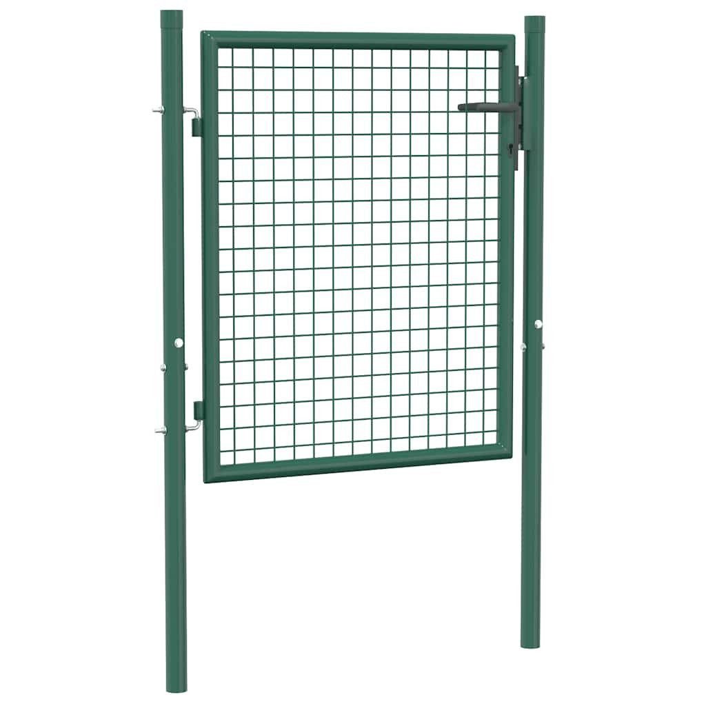 vidaXL Gartentor Zauntor Stahl 100x75 cm Grün