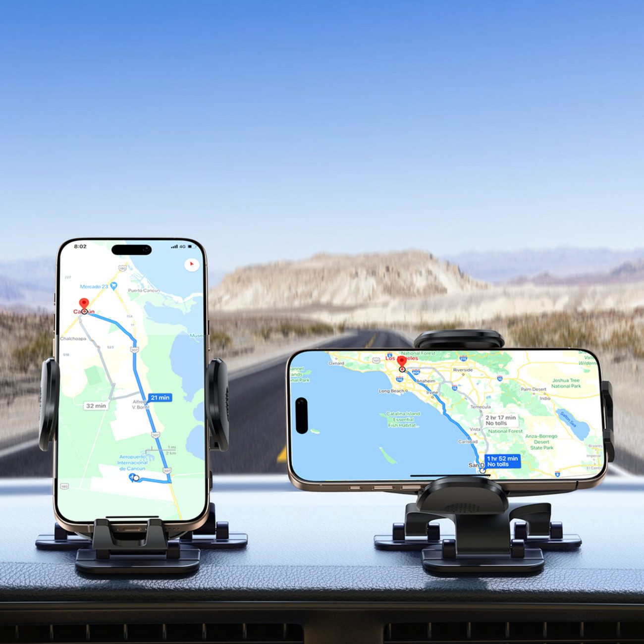 JOYROOM Handy-Halterung JR-ZS259, (bis 7 Zoll, Einzelartikel, Einzelartikel, Klemmautohalterung mit drei verstellbaren Beinen und 360°-Drehung) – Bild 4 von 5