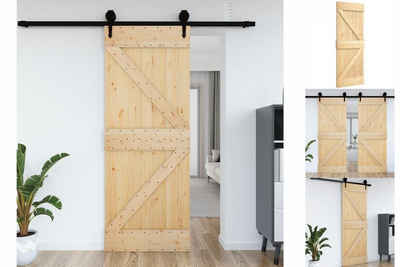 vidaXL Zimmertür Tür 70x210 cm Massivholz Kiefer Schiebetür Innentür Innenraum-Tür Holz