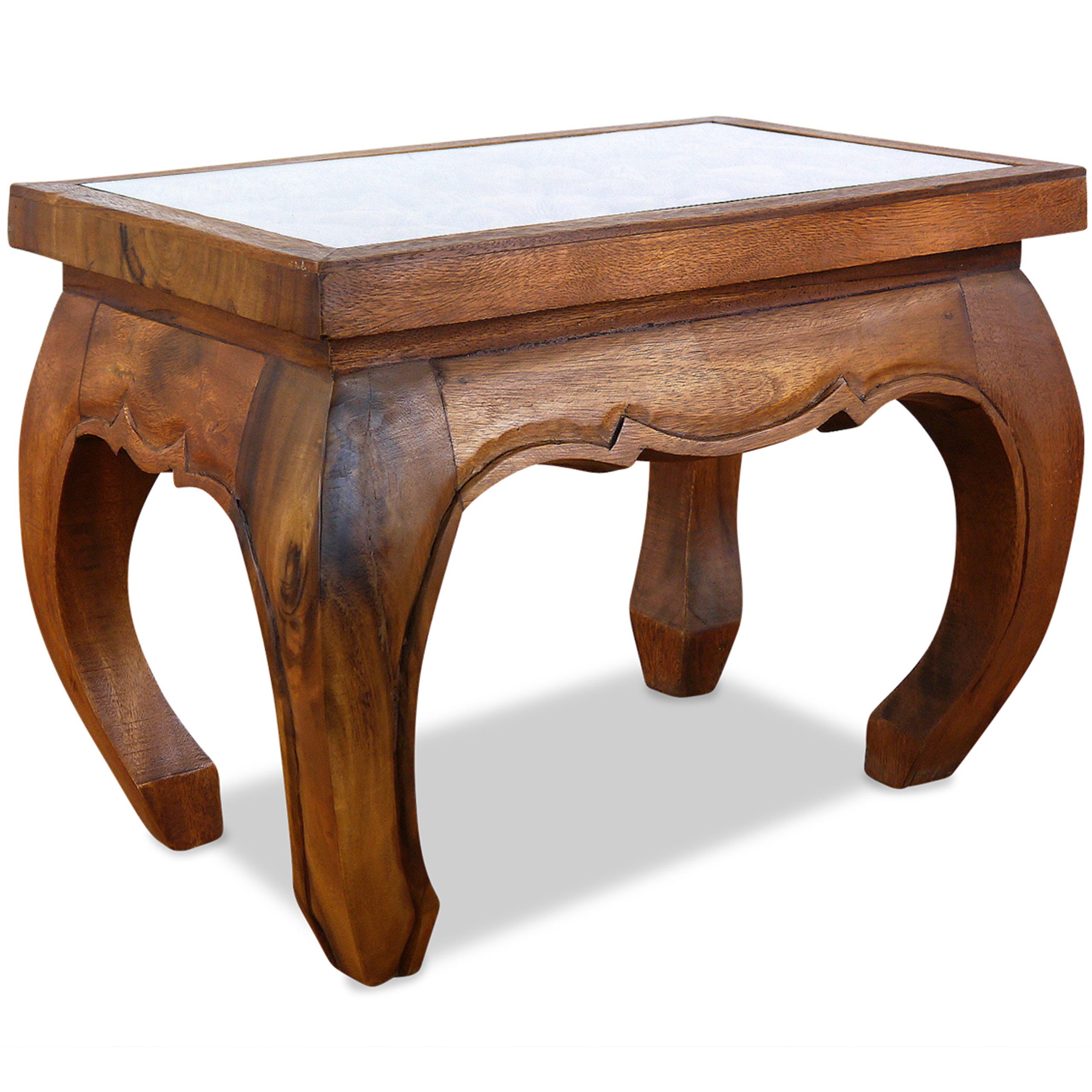 livasia Opiumtisch livasia Opiumtisch, Couchtisch mit Schnitzerei, Akazie 58x38x41cm