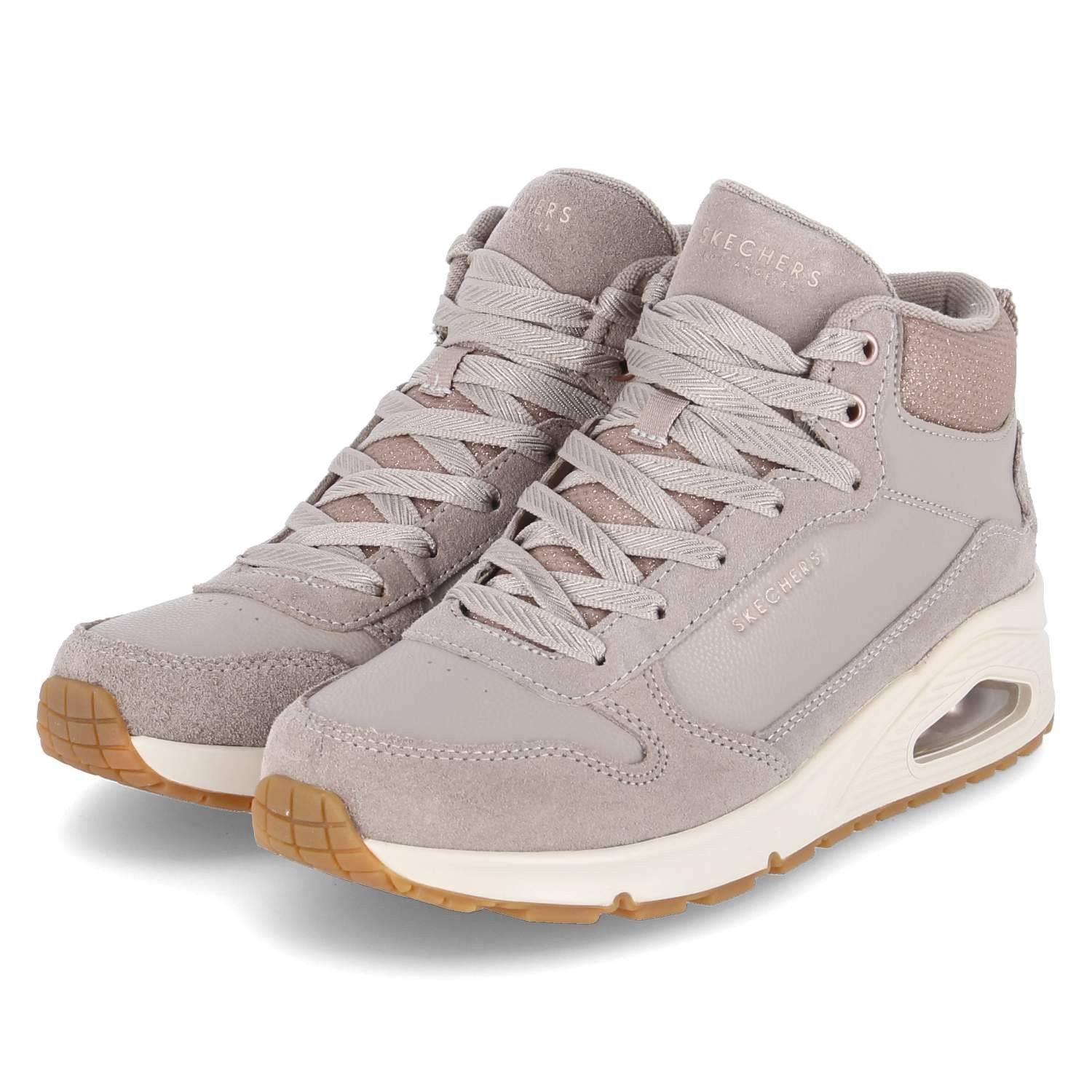 Skechers Skechers 177181 TPE Damen Leder und Synthetik beige Schnürstiefel günstig online kaufen