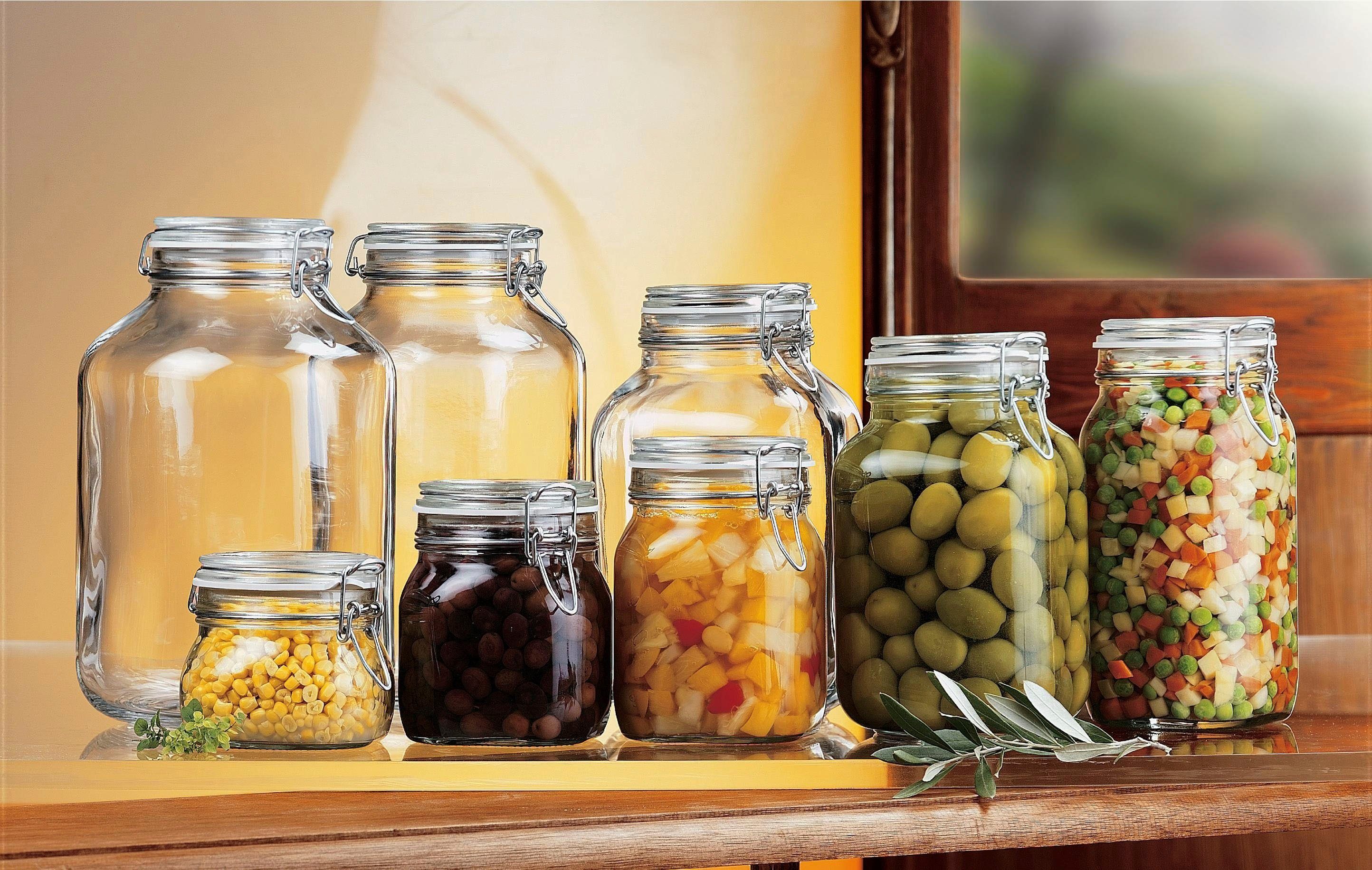 Bormioli Rocco Vorratsglas Fido, Glas, (Set, 6-tlg., 6 Stück, 0,5l Fassungsvermögen), luftdicht verschließbar, mit Bügelverschluß – Bild 5 von 5