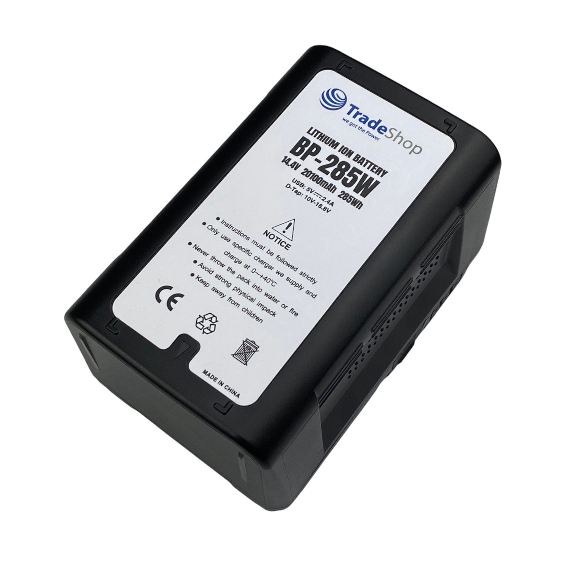 Trade-Shop Akku passend für Sony BP-FL75, BP-FLX75, BP-L80S, BL-BP150 Akku Li-Ion 20100 mAh (14,4 V)