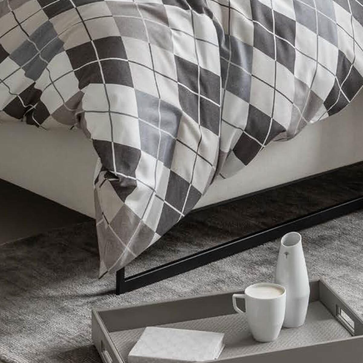JOOP! Bettwäsche Soft Checks, Flanell, 2 teilig