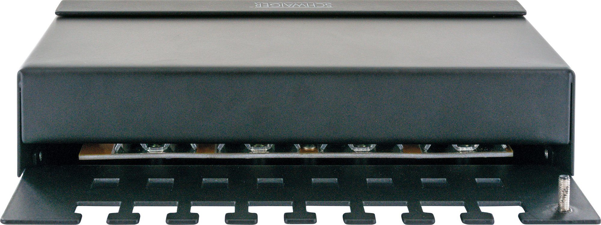 Schwaiger NWPP8 011 Netzwerk-Patch-Panel (8 Ports, zur Tisch- und Wandmontage geeignet)