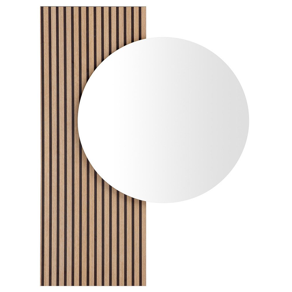 Lomadox Garderobenspiegel LANSING-80, Flurspiegel, Akustikpaneel-Optik günstig online kaufen