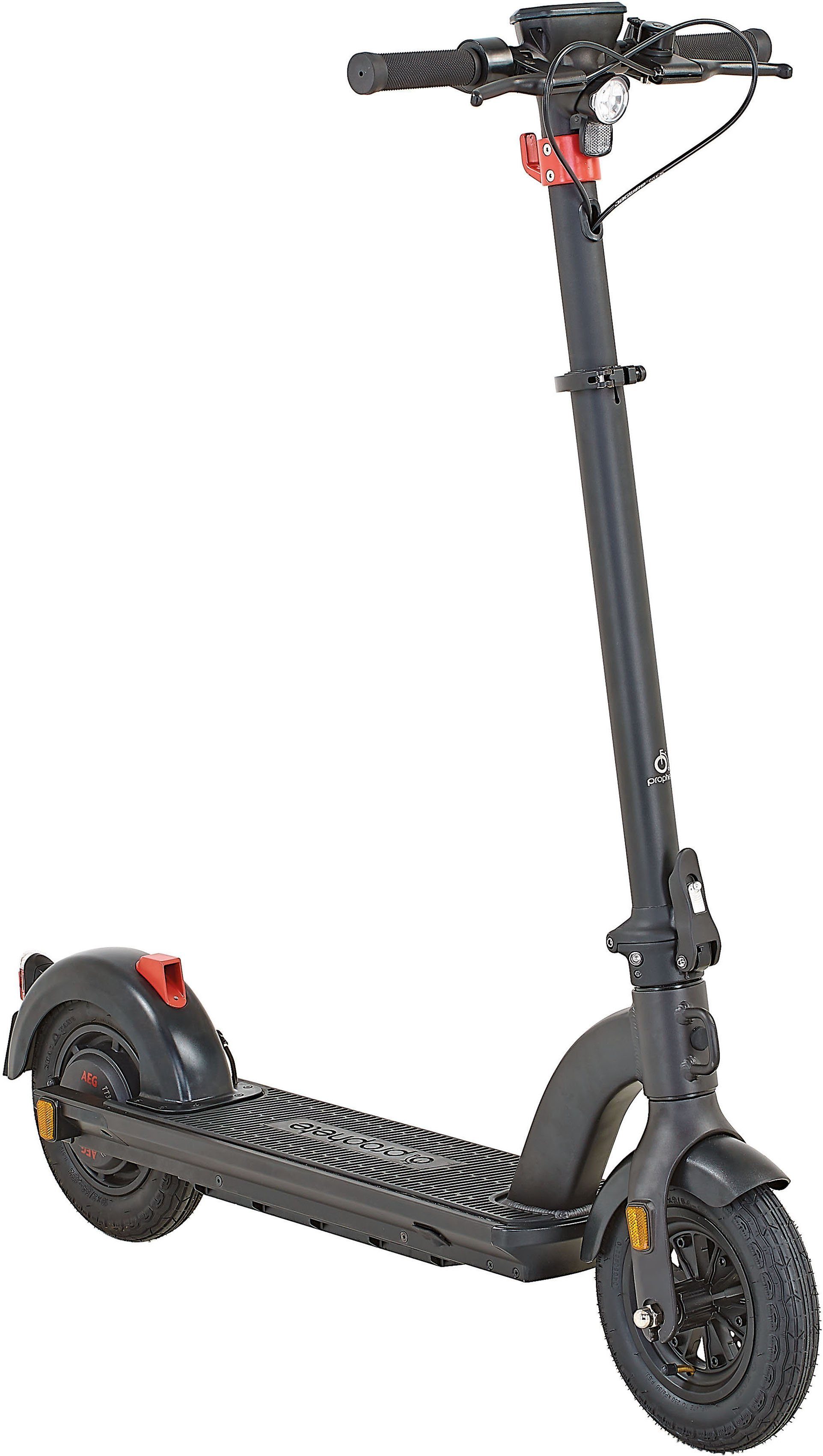 Prophete E-Scooter 10" 2.0 mit Straßenzulassung, 20 km/h, mit Straßenzulassung, bis zu 60 km Reichweite, klappbar
