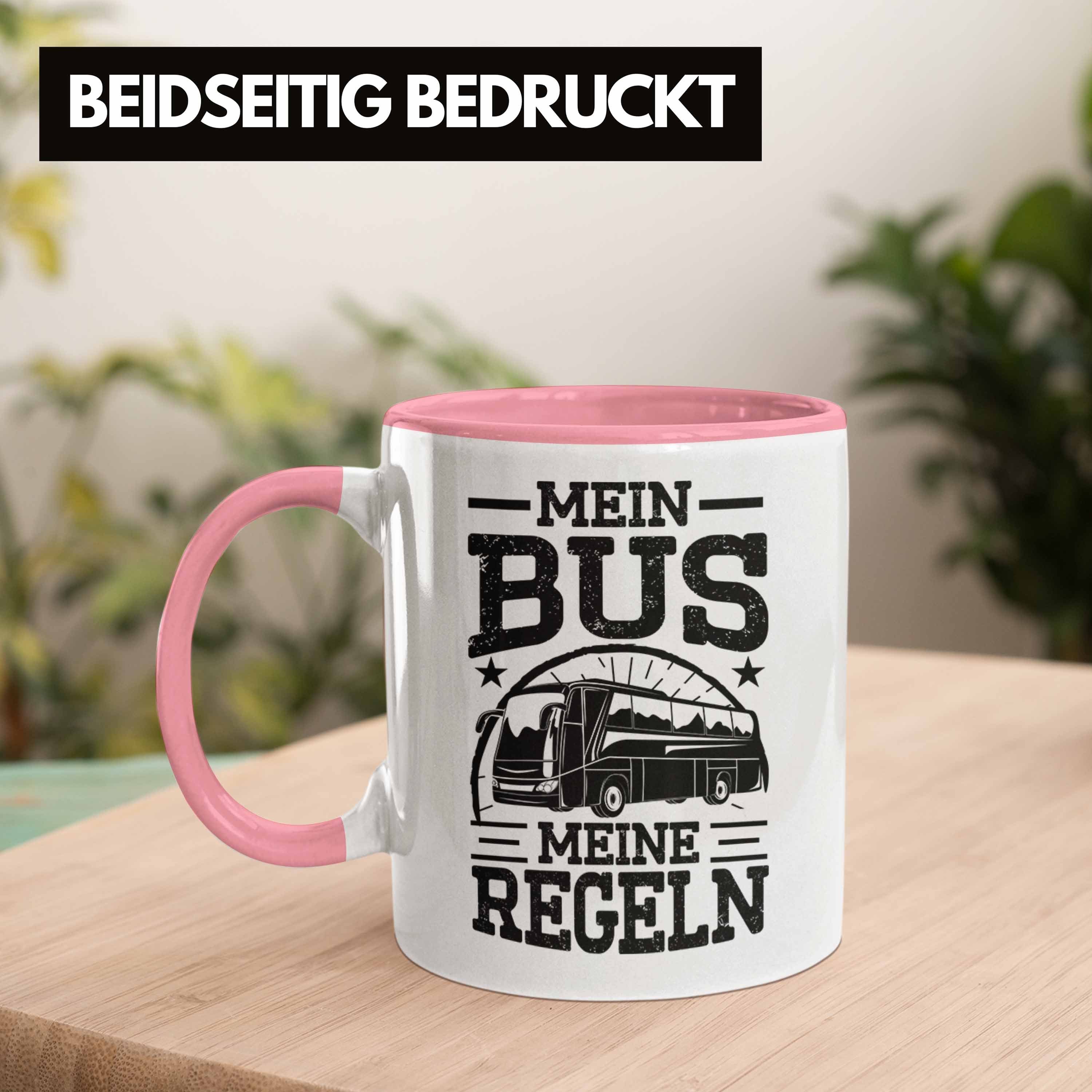 Meine Busfahrerin Bus Tasse - Mein Tasse Busfahrer Lustiger Trendation Trendation Rosa Regeln Spruch Geschenk
