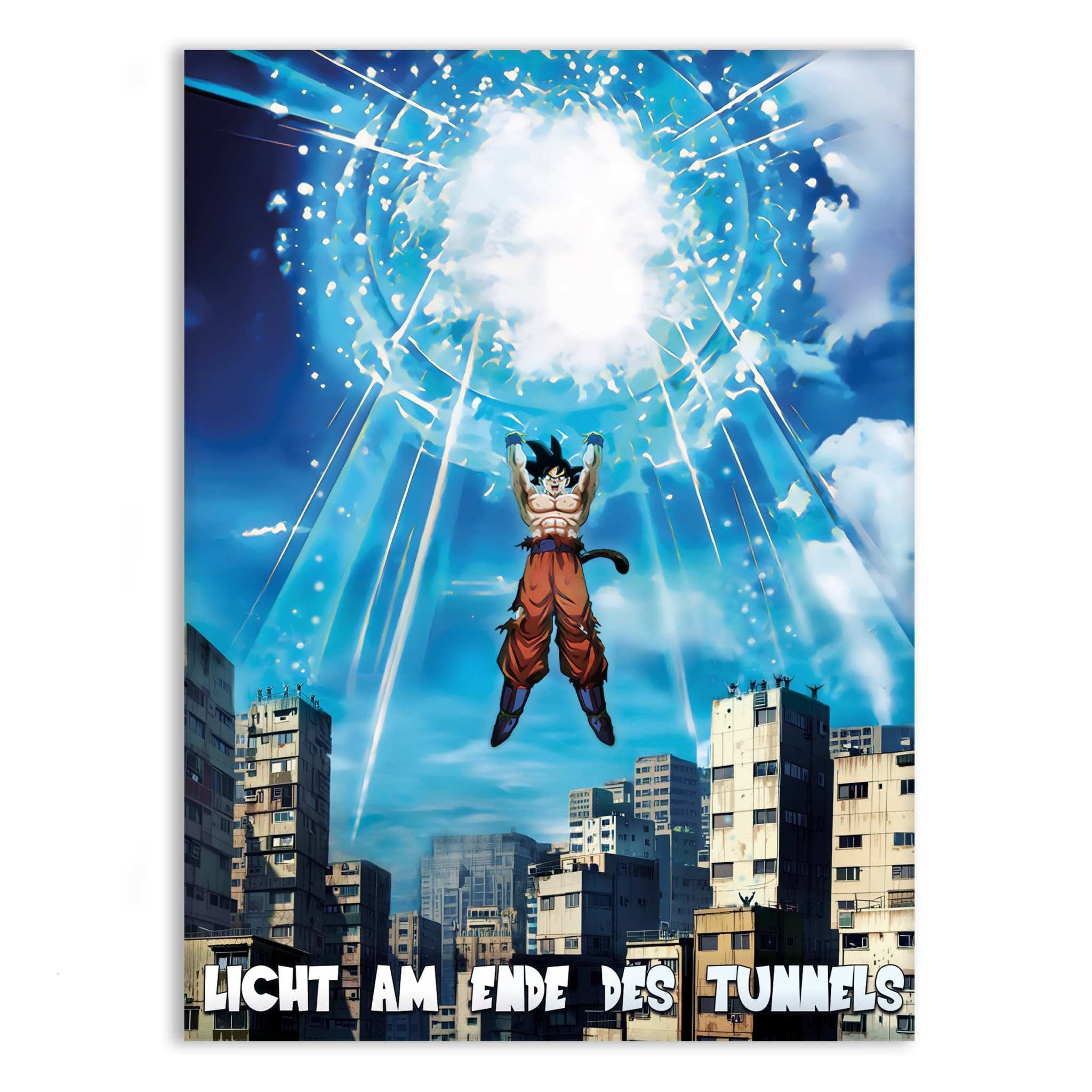 Wanddekoobjekt Ghetto Genkidama x SHADOW030 - Dragon Ball - Anime Leinwandbild