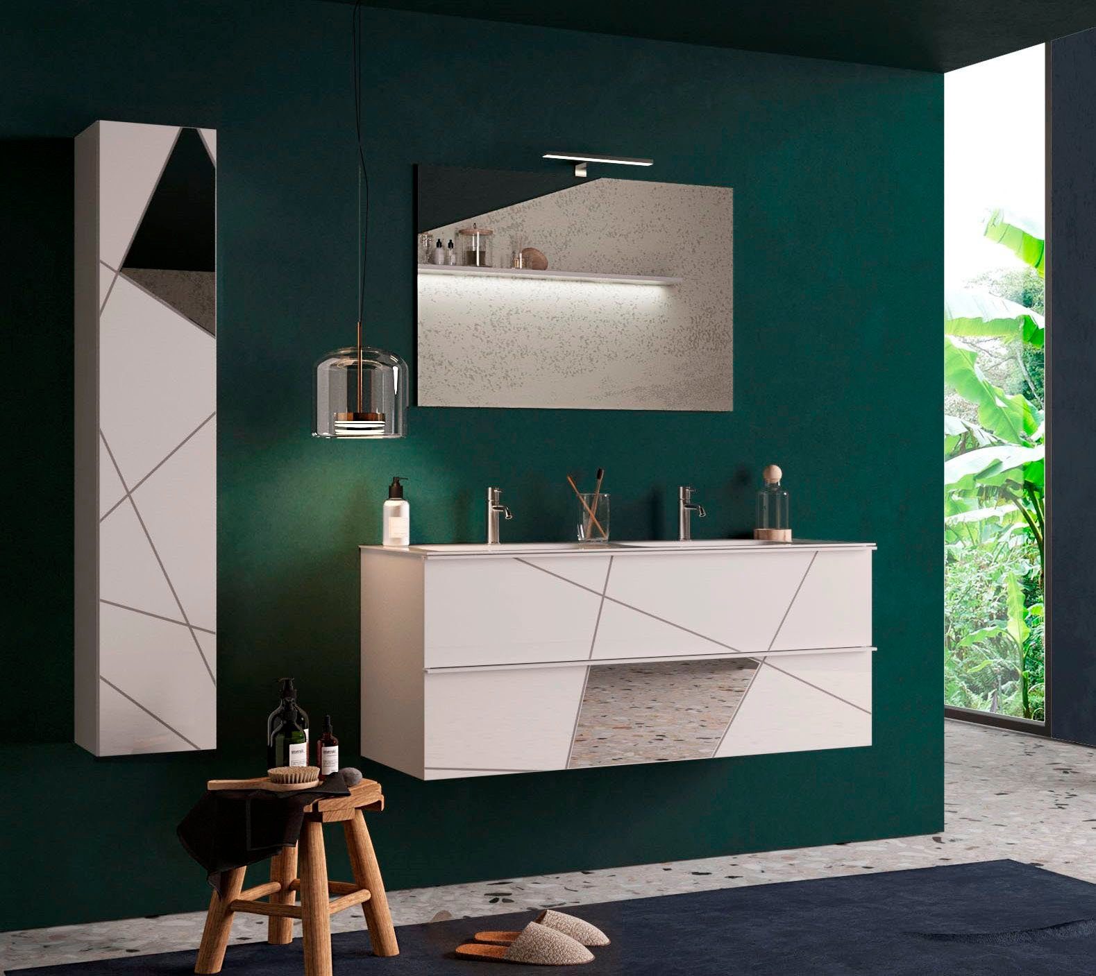 welltime Hängeschrank "Vittoria", 1 Tür, Höhe 138 cm, Breite 25 cm, Front m günstig online kaufen