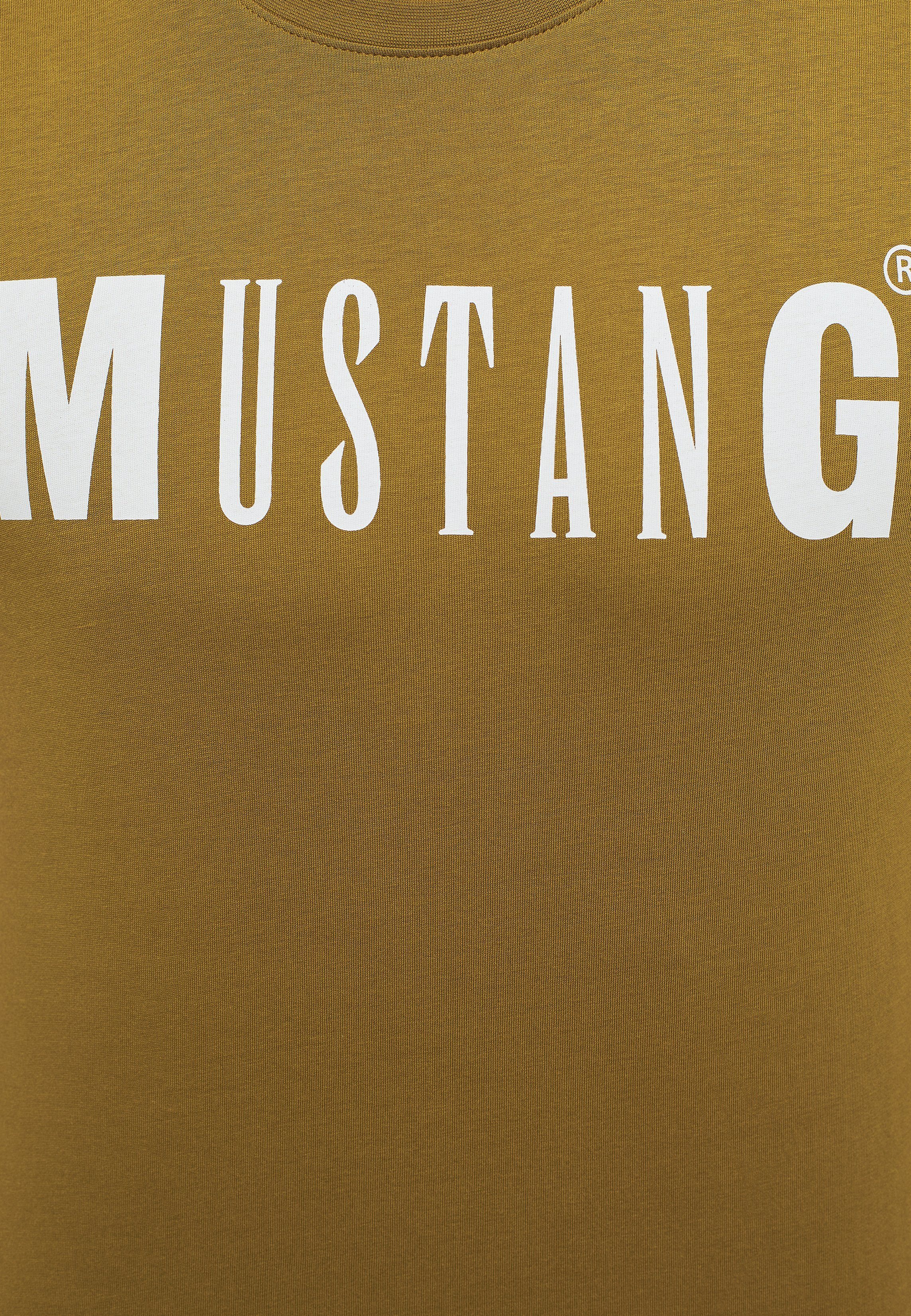 Alex T-Shirt C MUSTANG Logo grün