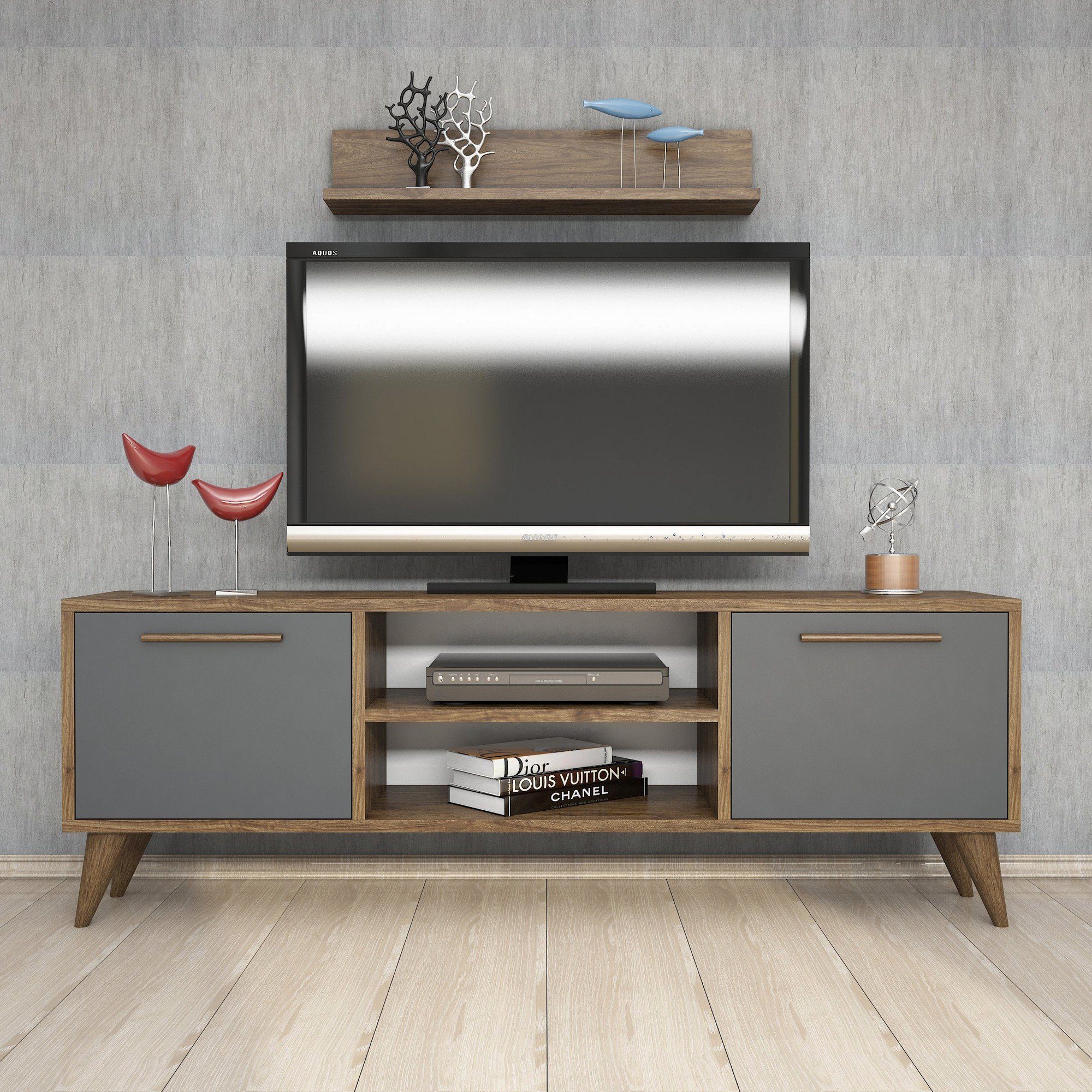 Skye Decor TV-Schrank Schränke, 48,6x138x29,5 cm, 100% Melaminbeschichtete Partikelplatte