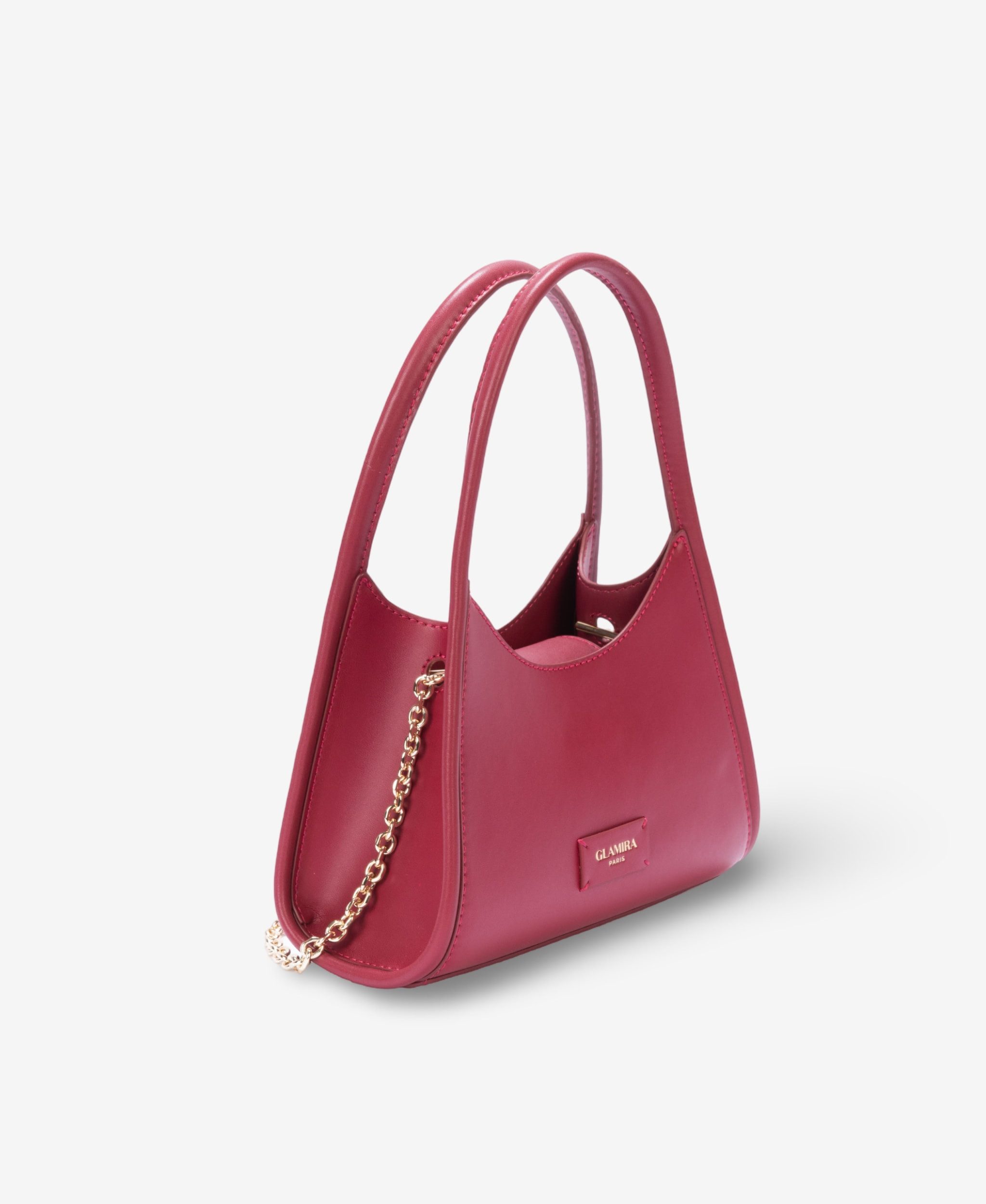 GLAMIRA Handtasche Glamouré Soir Rote Henkeltasche (1-tlg), echt Leder