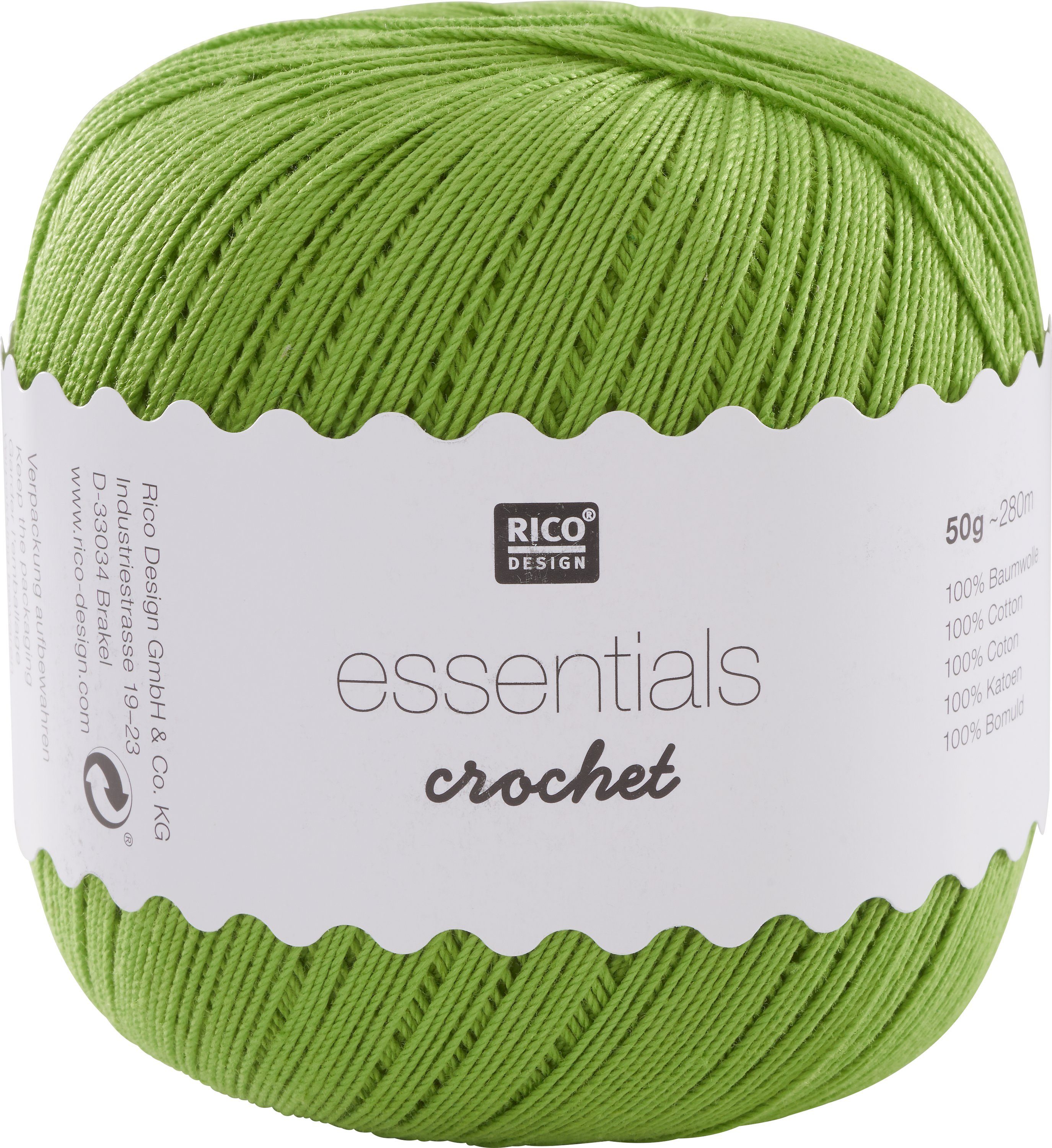Rico Design Essentials Crochet Häkelwolle, 280 m
