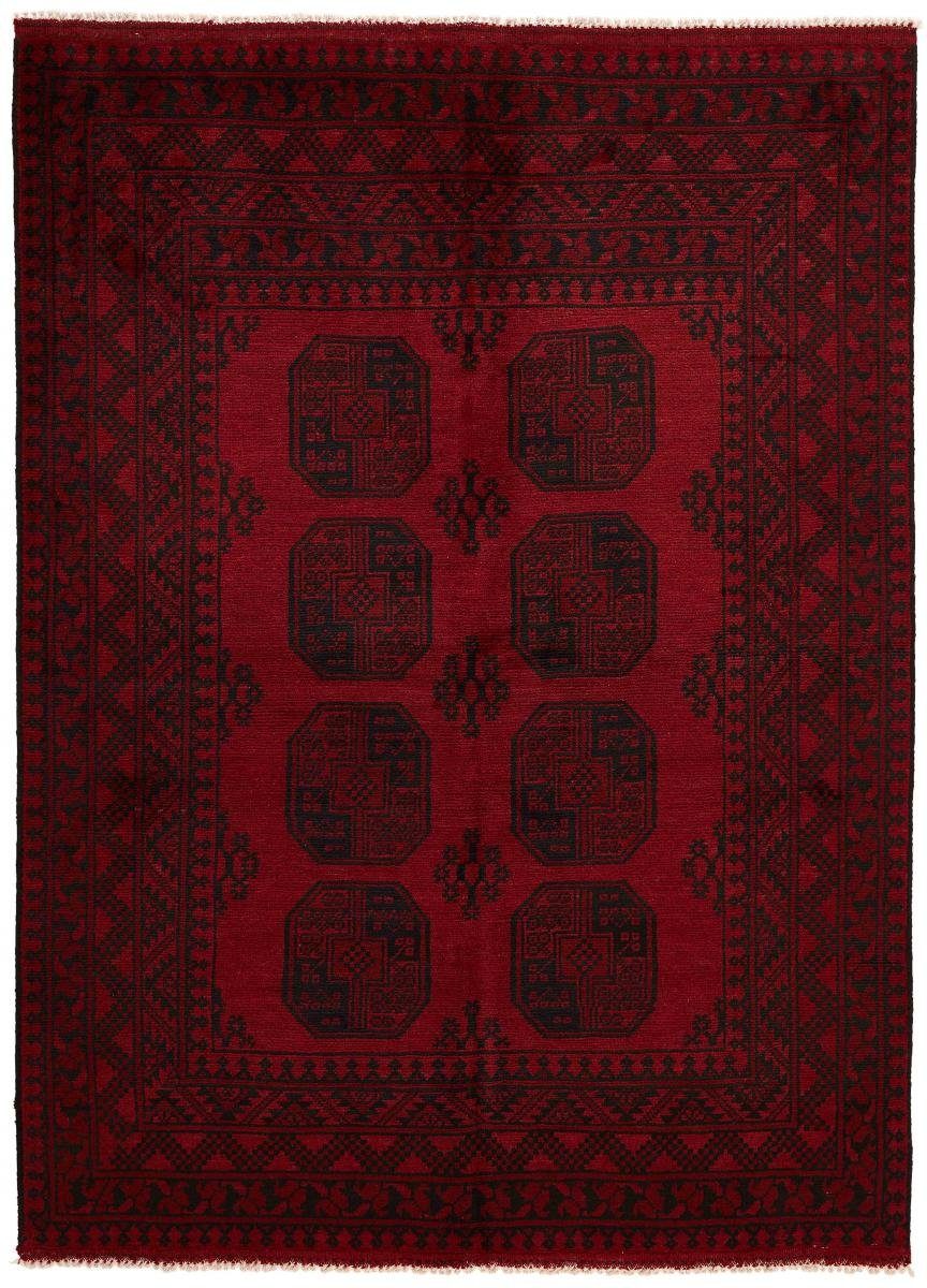 Orientteppich Afghan Akhche 146x199 Handgeknüpfter Orientteppich, Nain Trading, rechteckig, Höhe: 6 mm